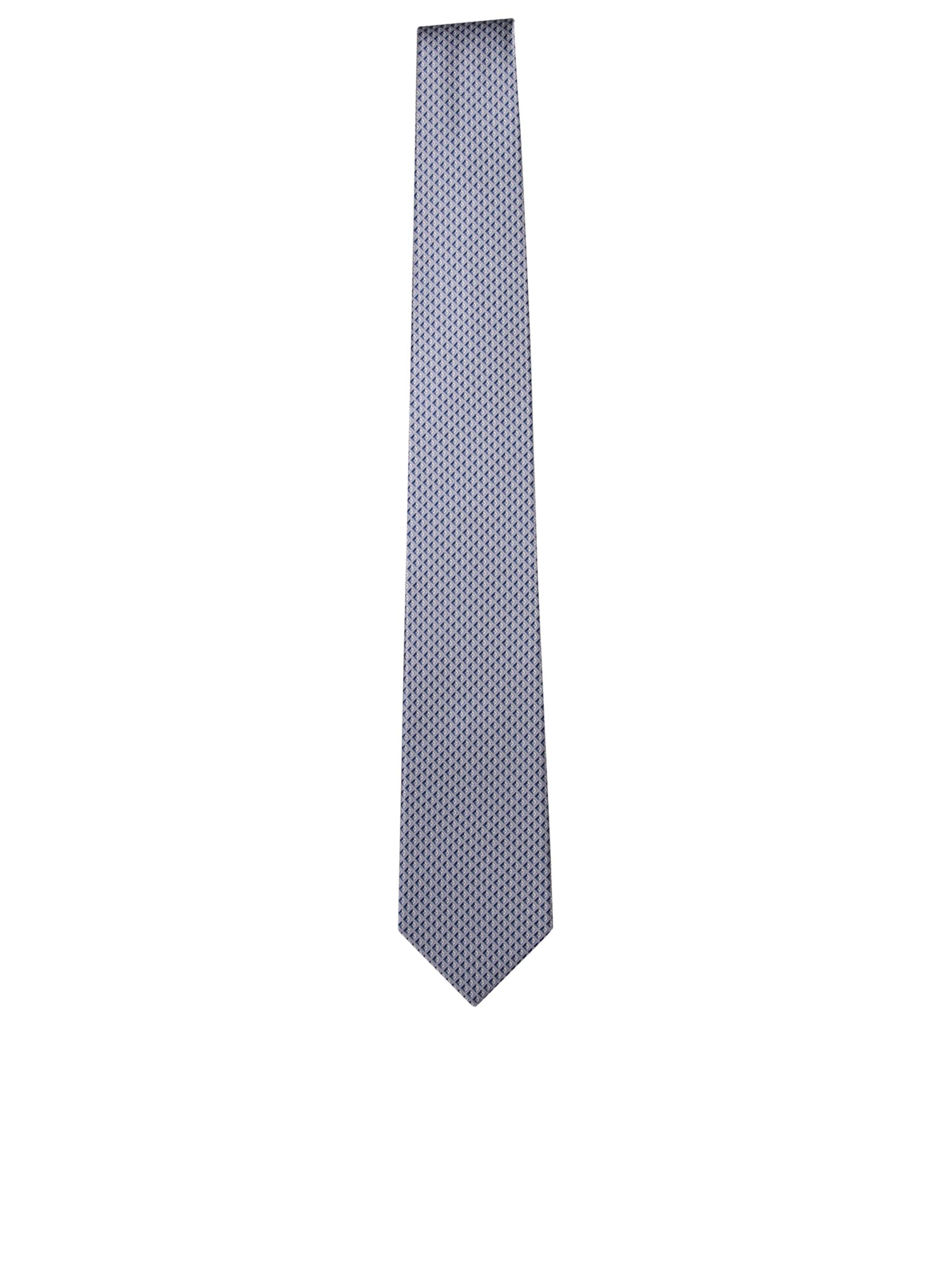 Rhombuses Pattern Dark Grey Tie