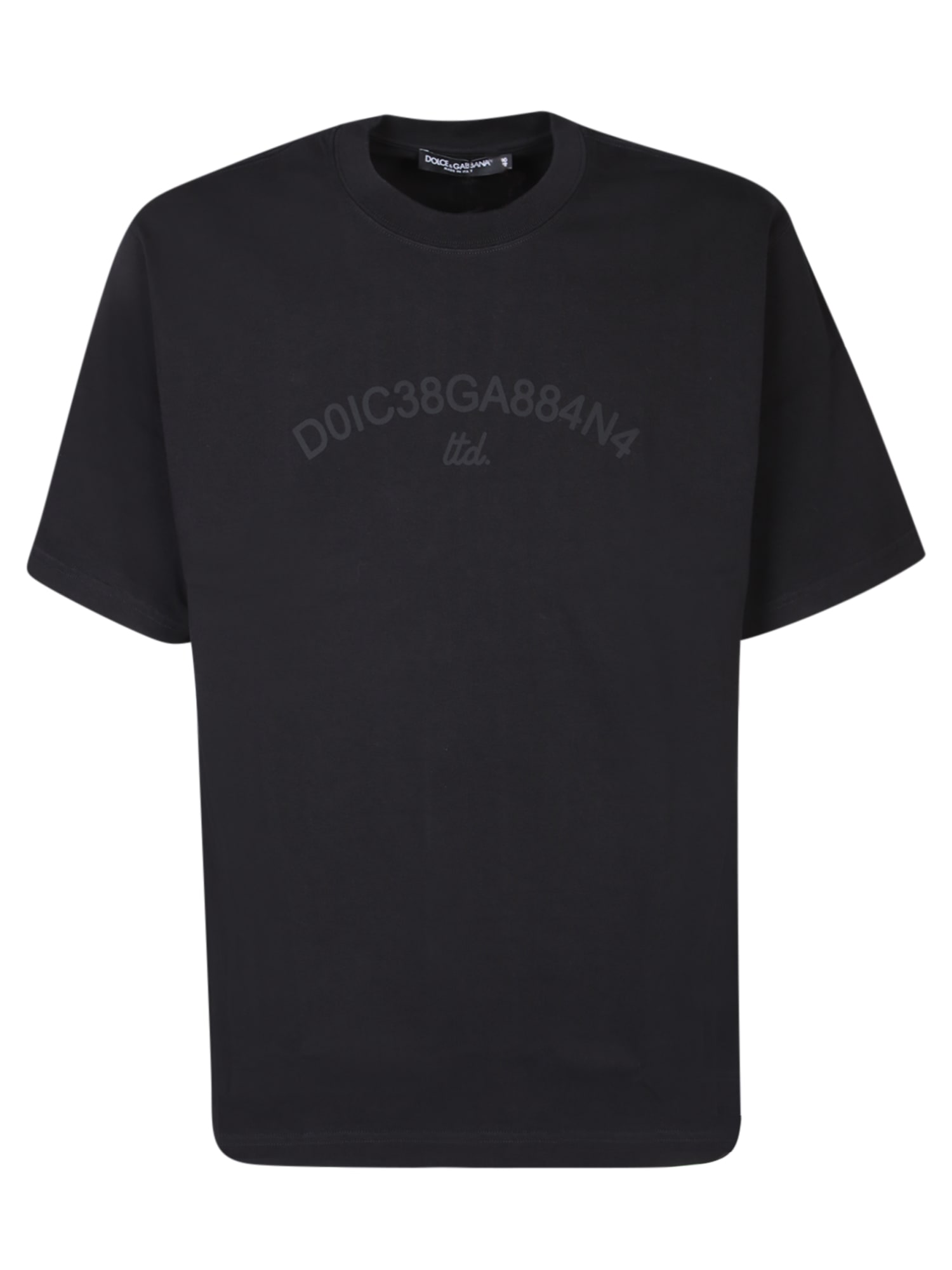 Shop Dolce & Gabbana Logo Black T-shirt