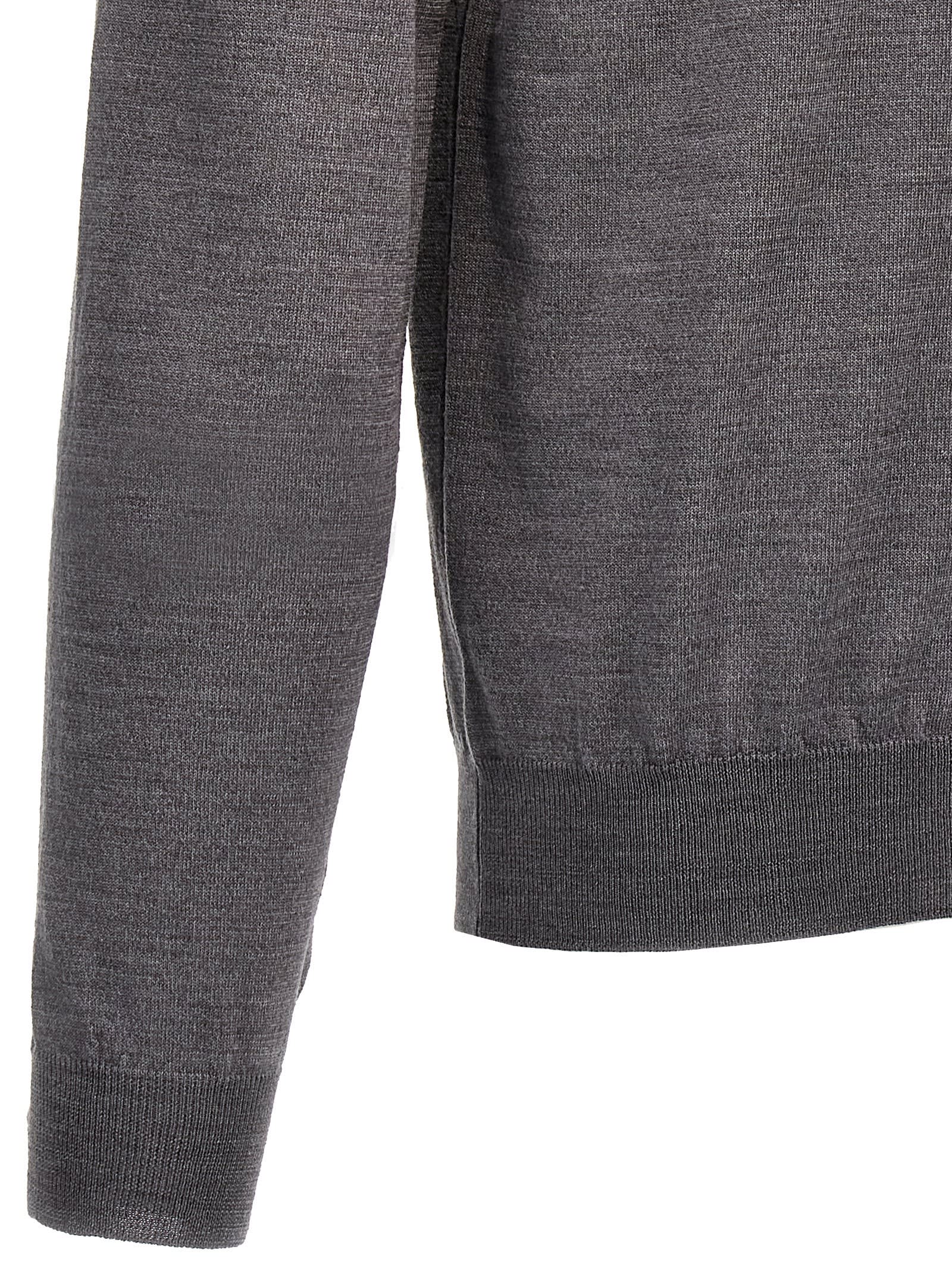 Shop Zanone Flew Wool Sweater In Gray