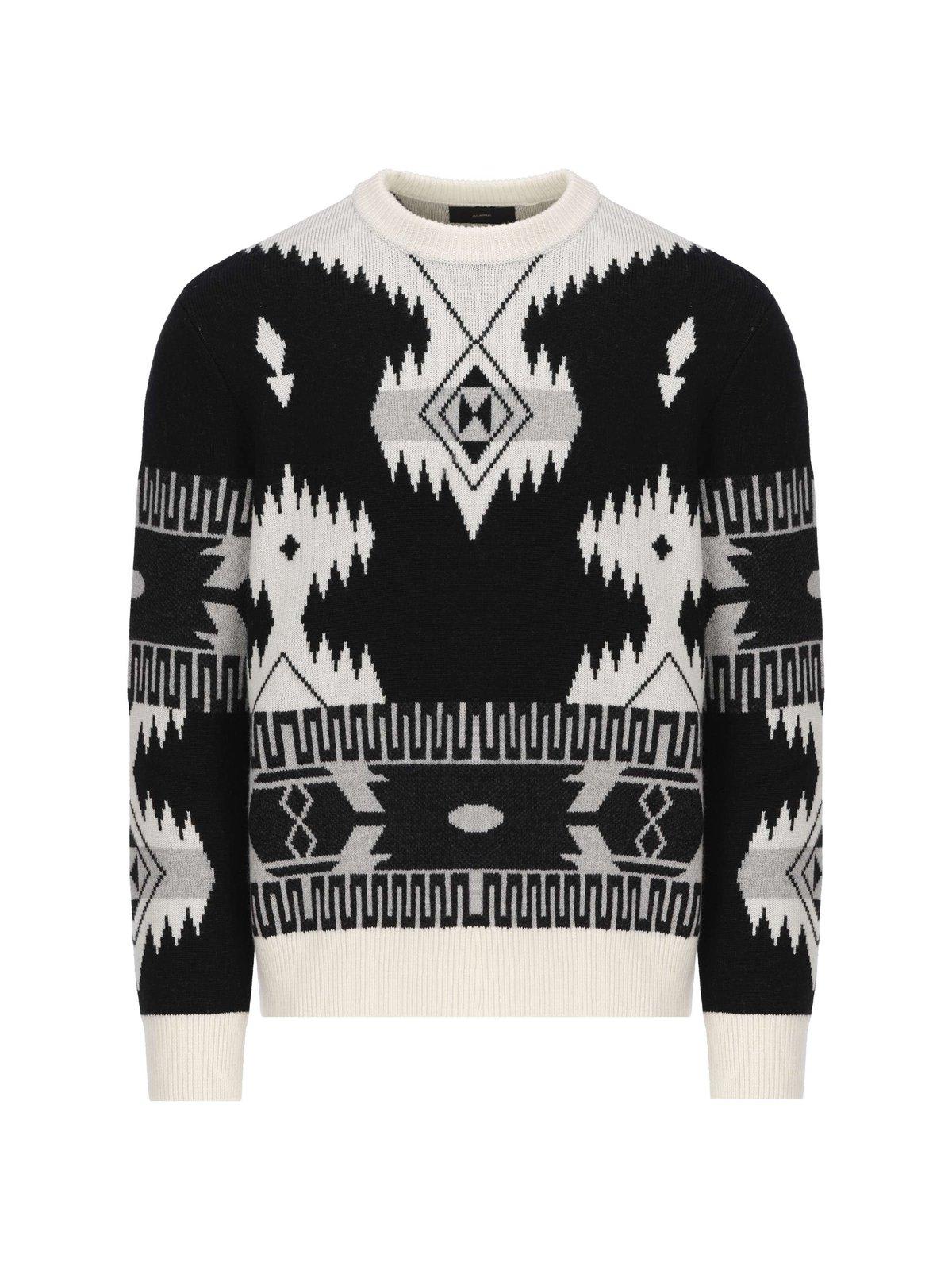 Alanui Icon Jacquard Drop Shoulder Sweater