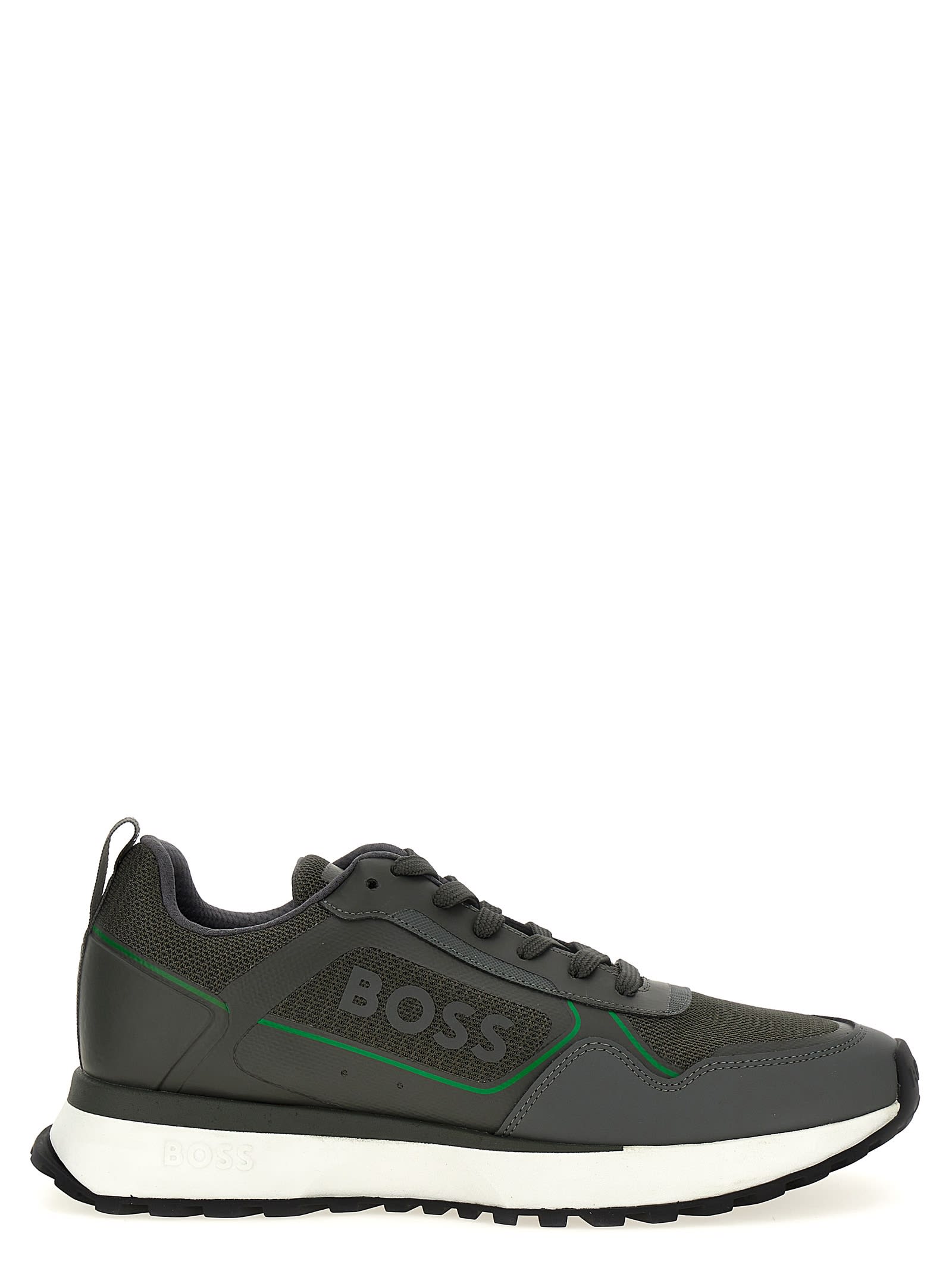 Shop Hugo Boss Jonah Sneakers In Gray