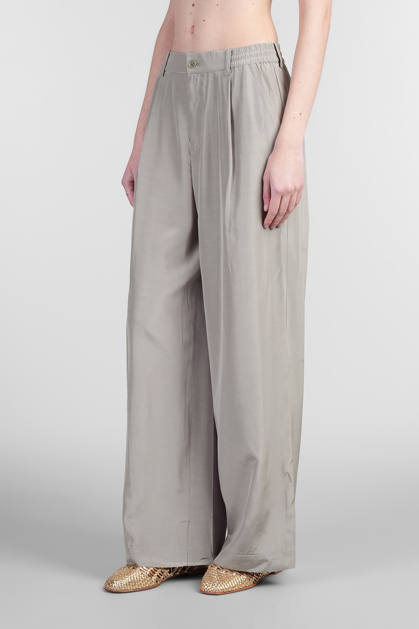 Shop Simkhai Sydnie Pants In Grey Acetate