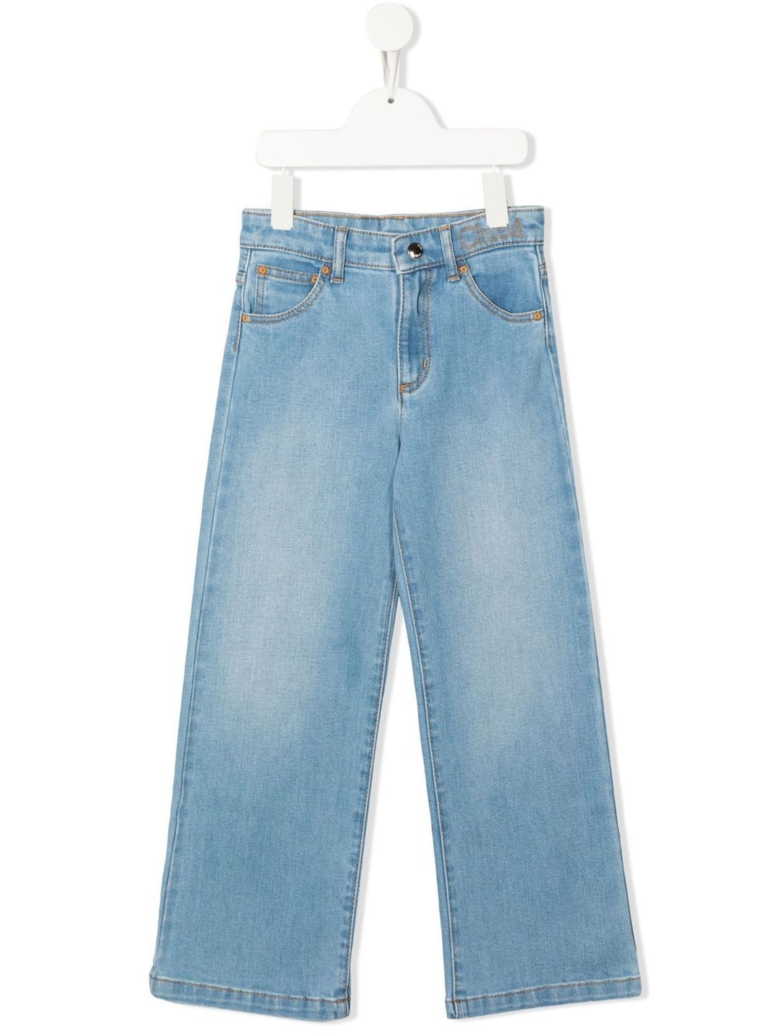 Chloé Blue Cotton Jeans