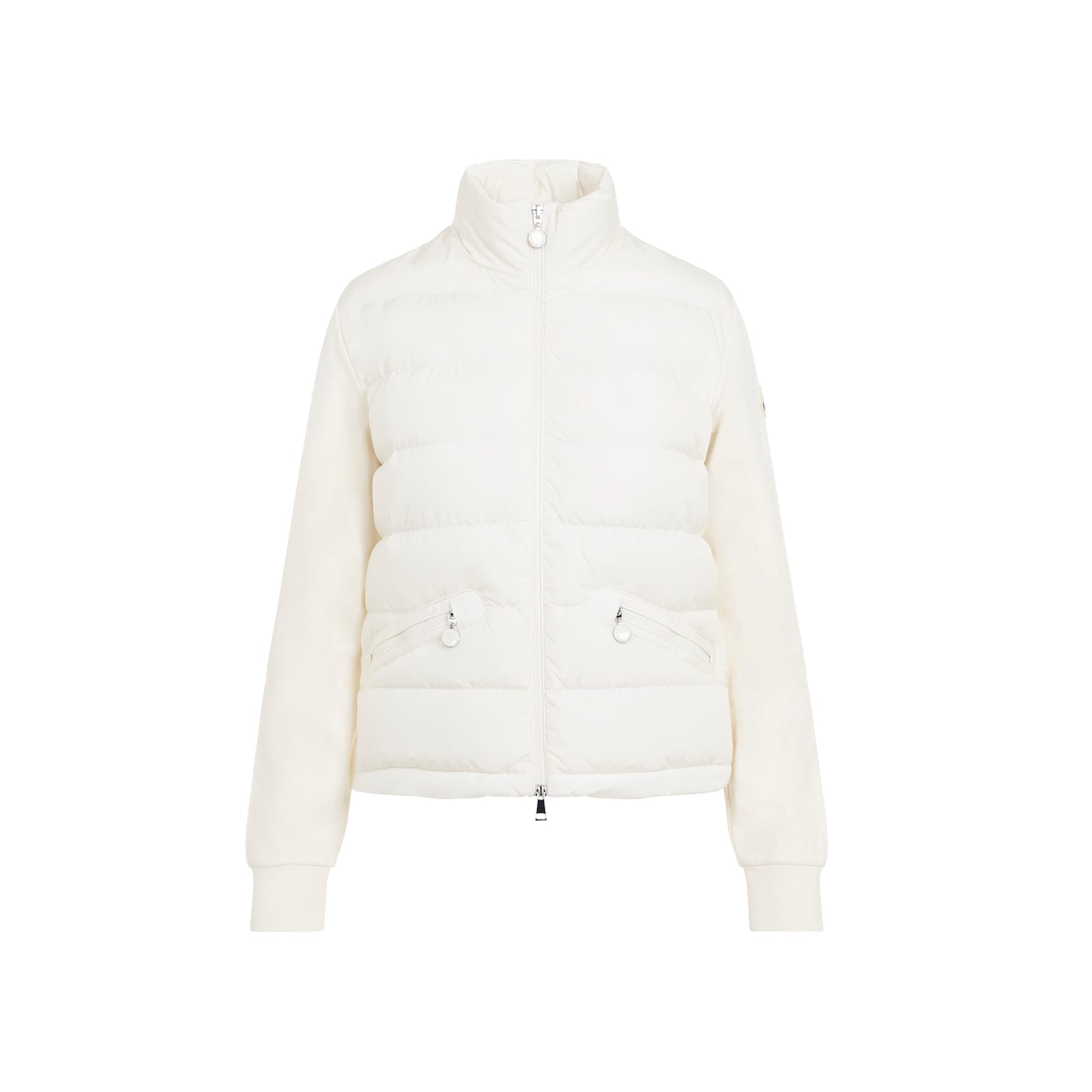 Shop Moncler Viscose Sweatshirt In Natural