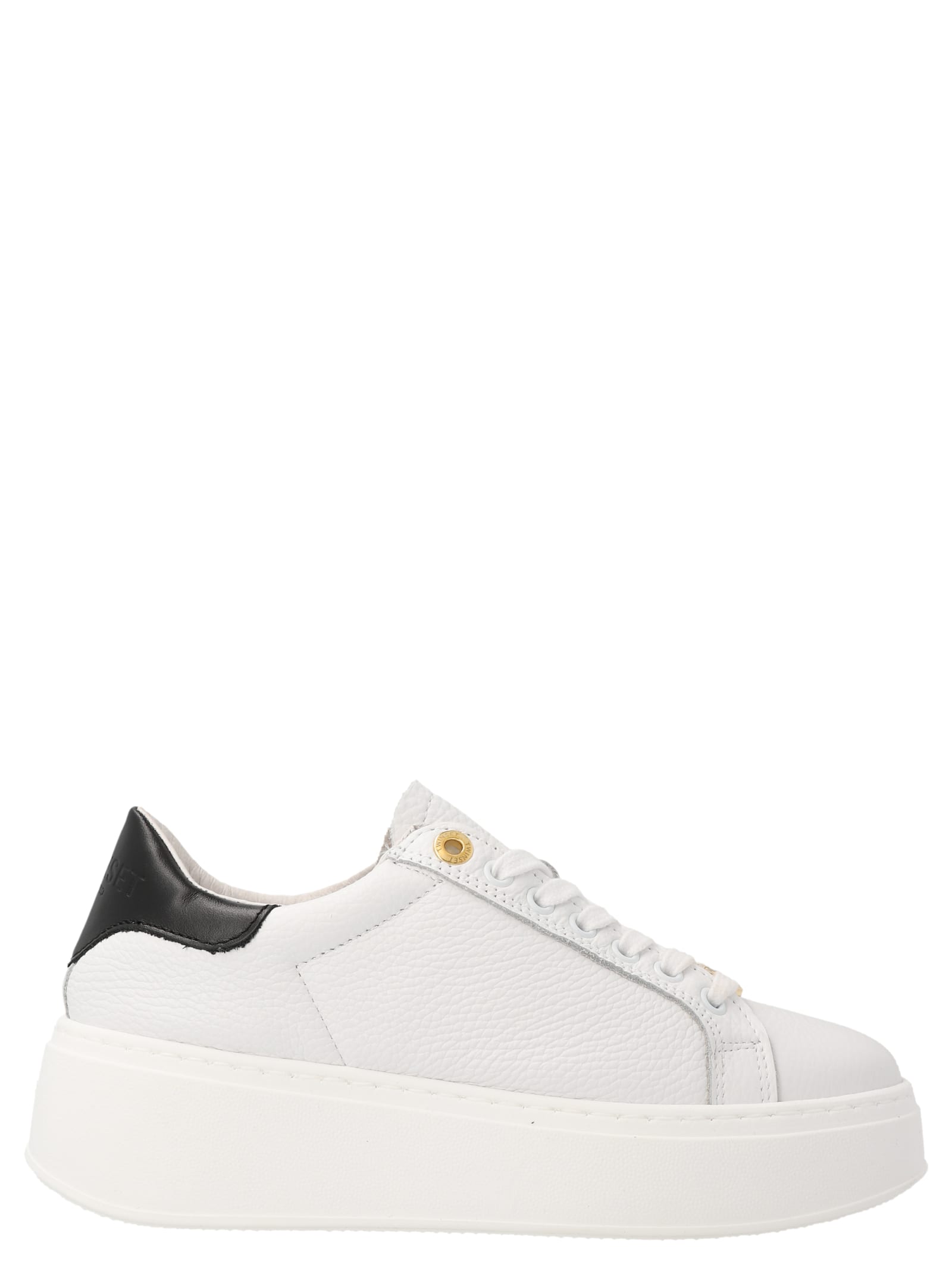 TwinSet Logo Leather Sneakers