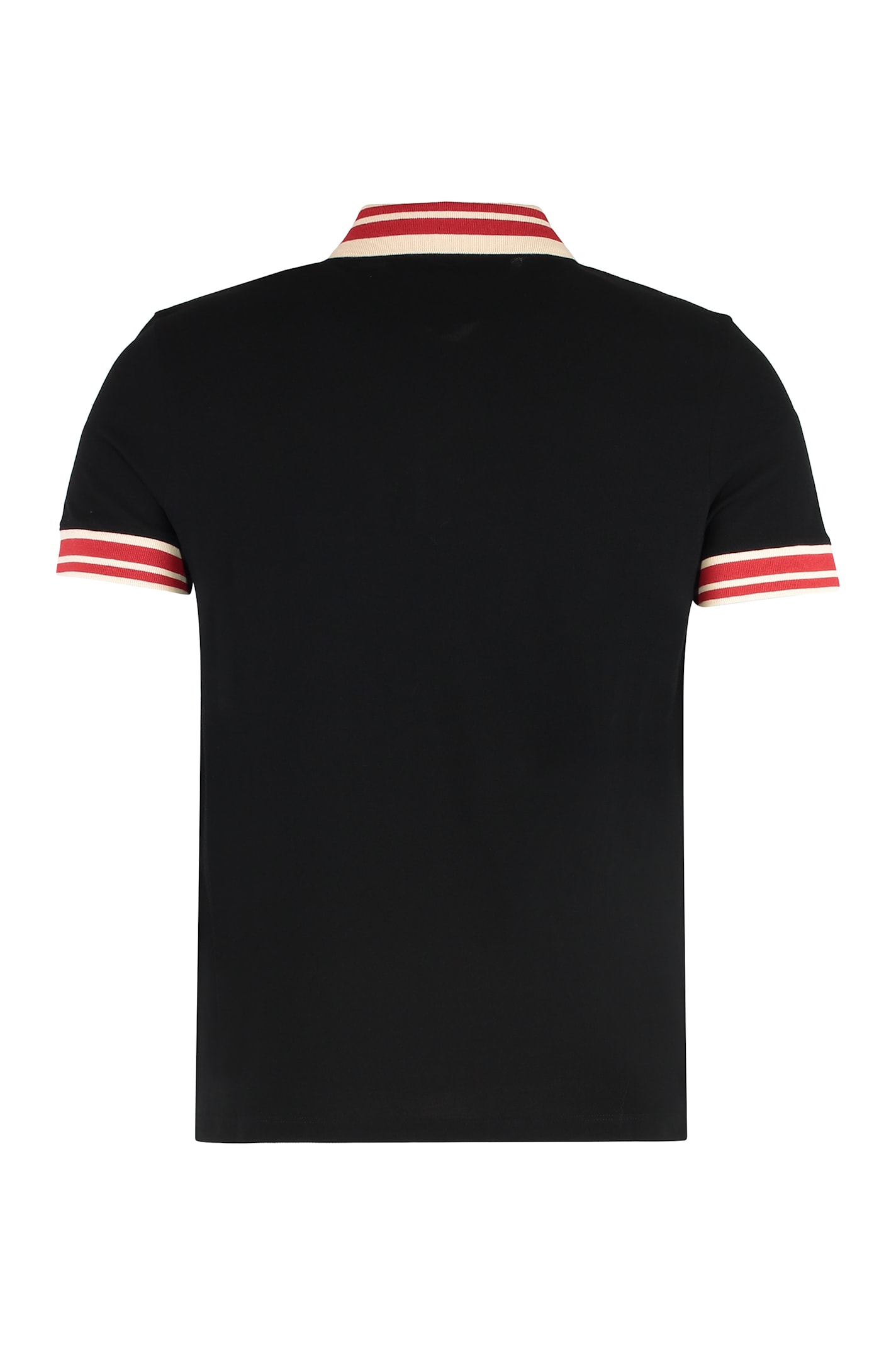 Valentino Vlogo Signature Cotton Polo Shirt In Black