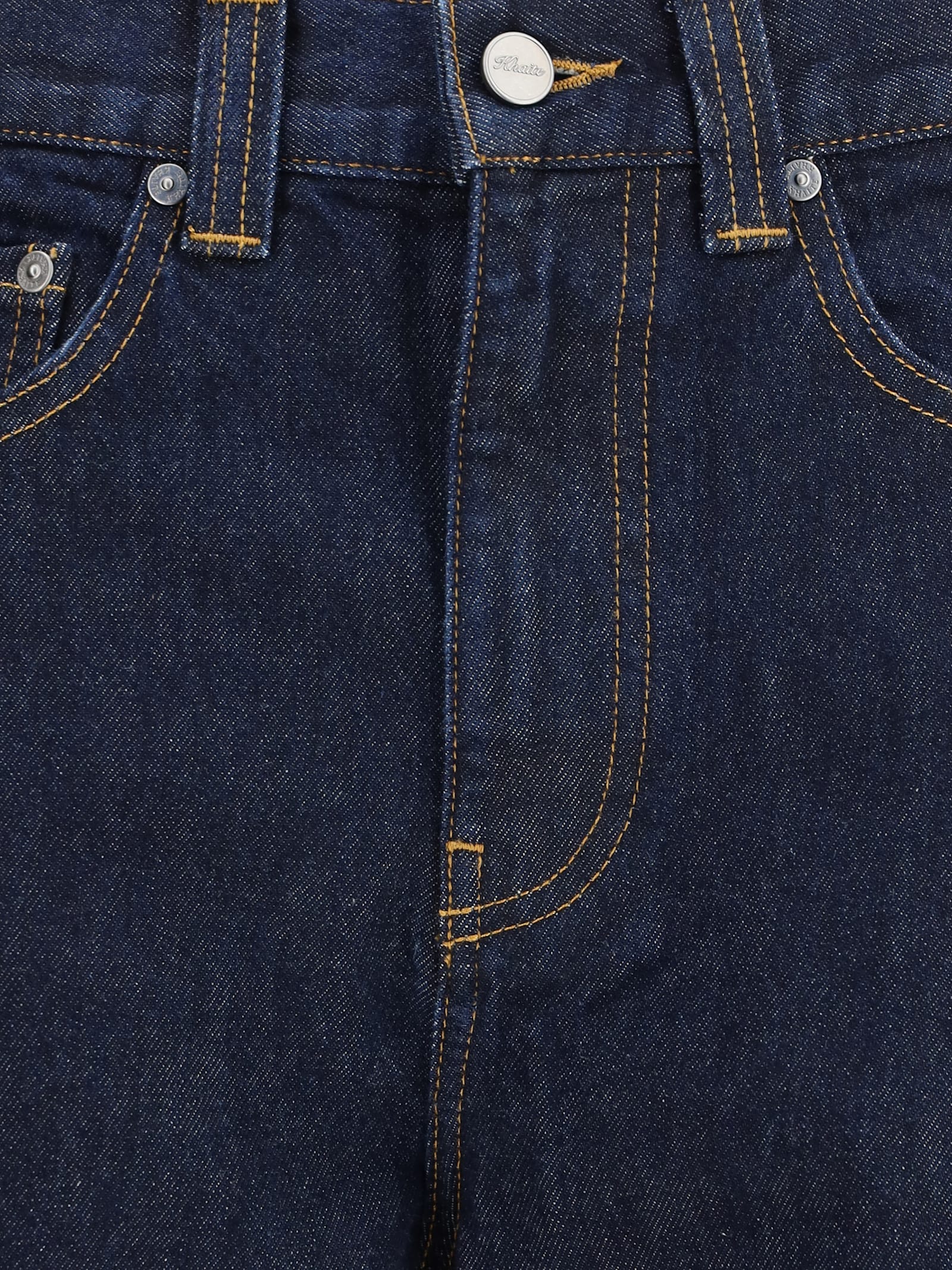 Khaite Bonnie High-waisted Wide-leg Jeans In Blue