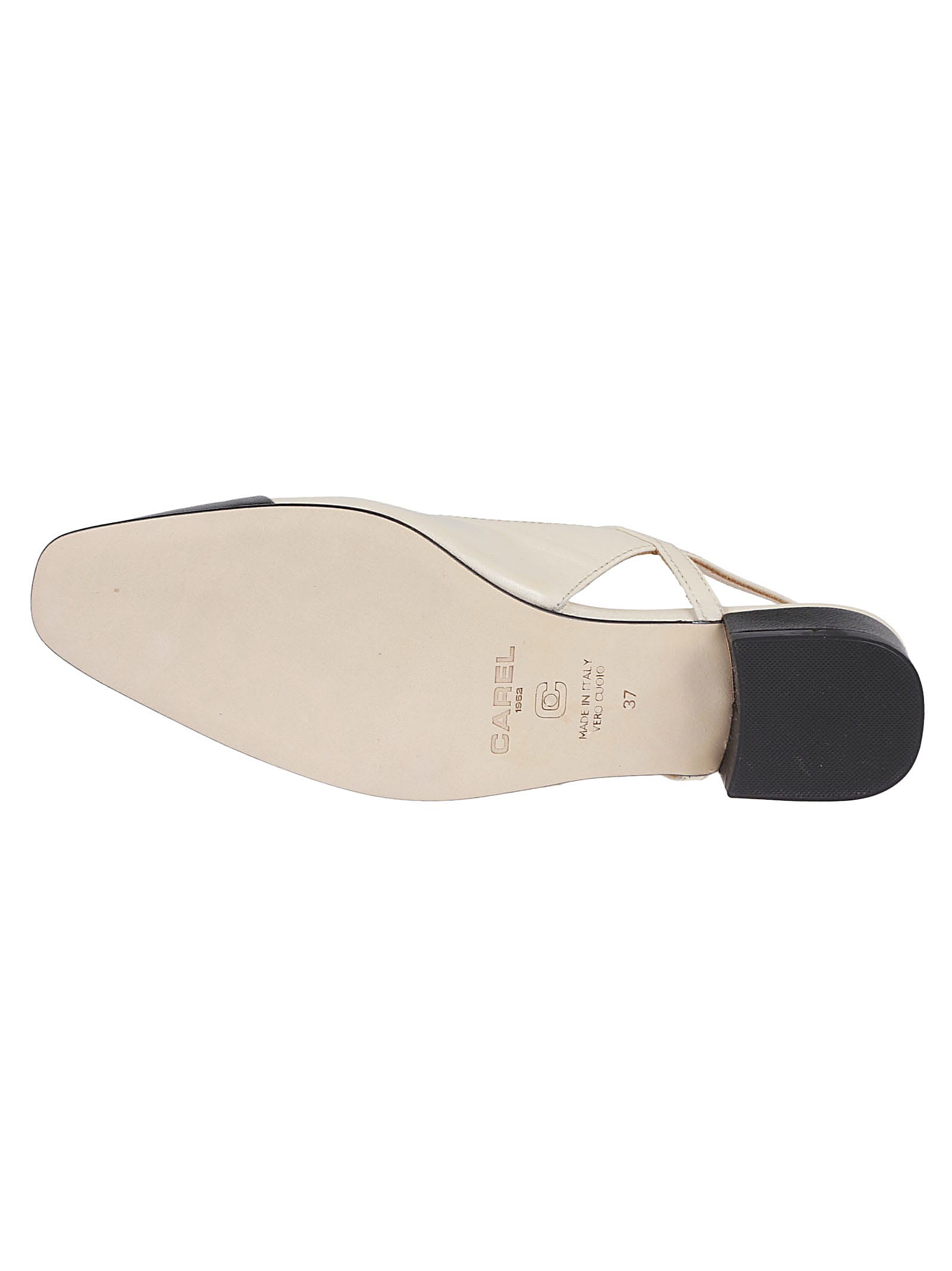 Shop Carel Oceano 22 Slingback Sandals In Beige/noir