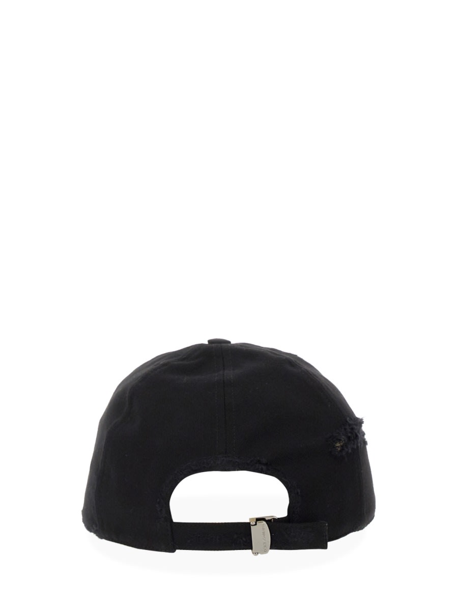 Shop Dolce & Gabbana Baseball Cap With Logo Plaque In Black