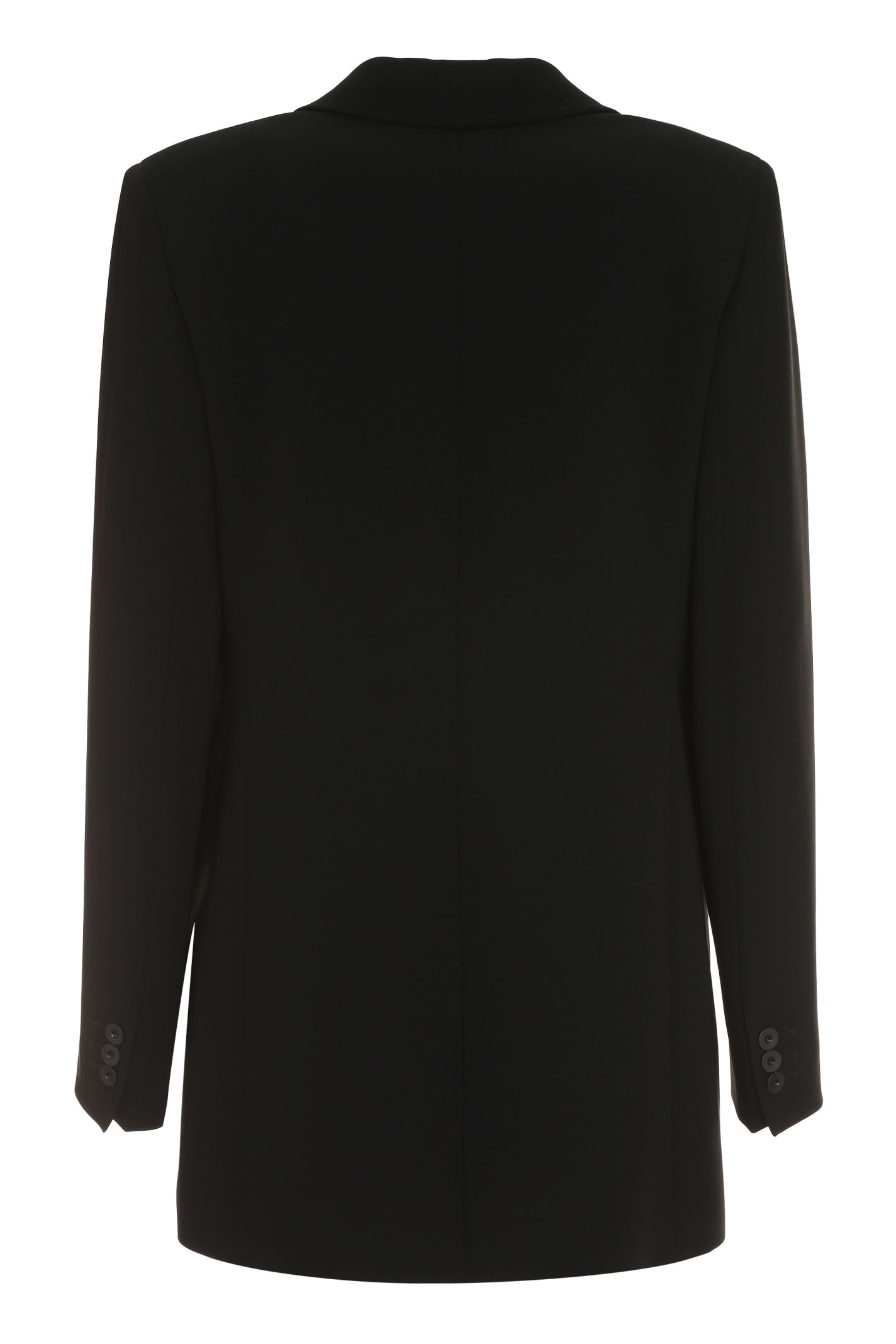 Shop Max Mara Reale Single-breasted One Button Jacket In Black