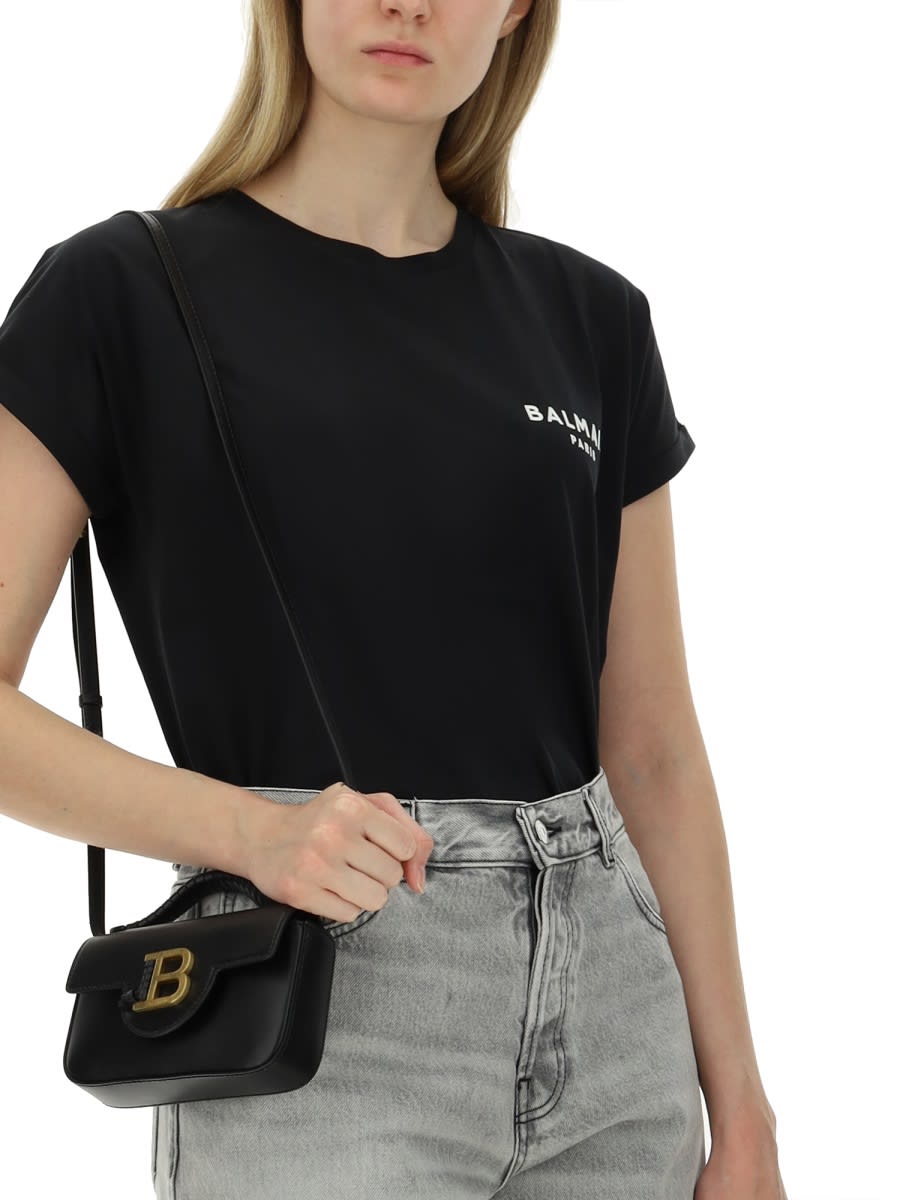 Shop Balmain T-shirt With Logo In Black