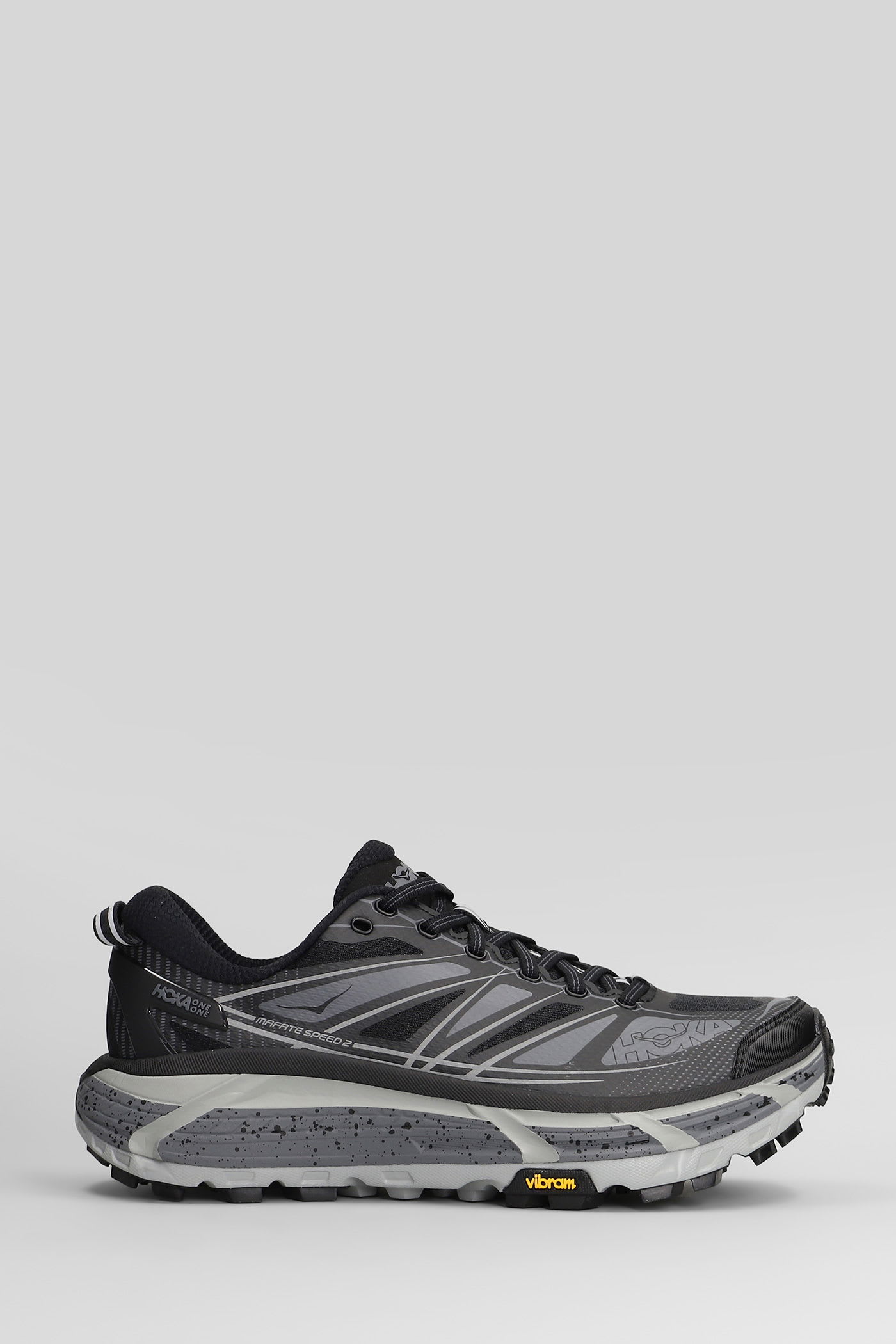 Hoka U Mafate Speed 2 Mesh And Rubber Sneakers In Black