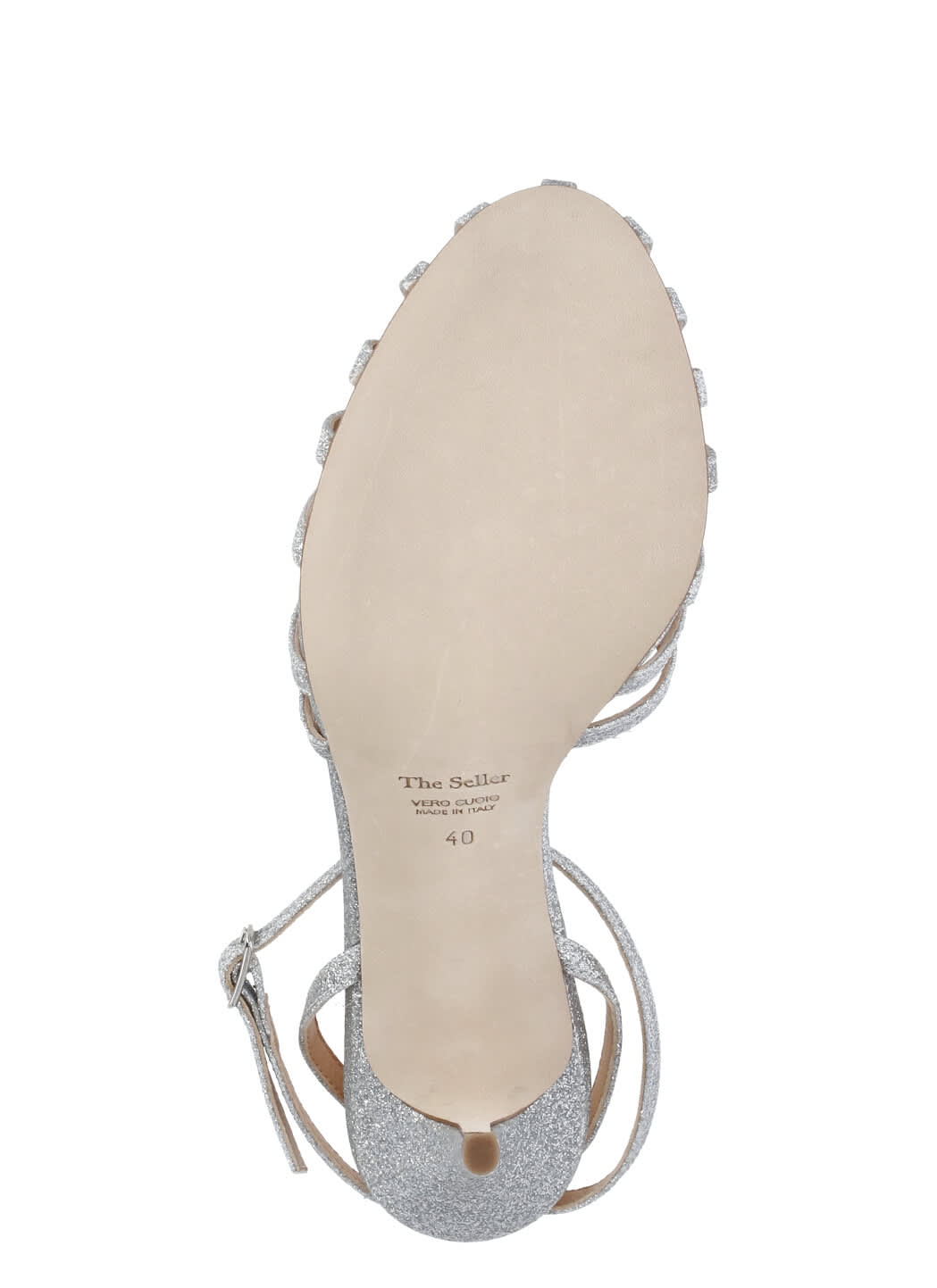 The Seller Silver Leather Sandals
