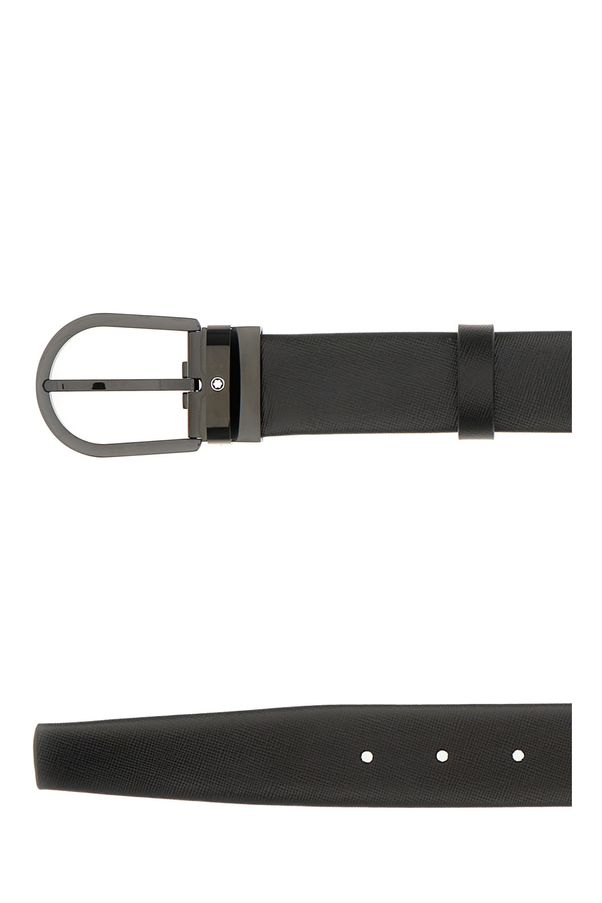 Shop Montblanc Black Leather Belt