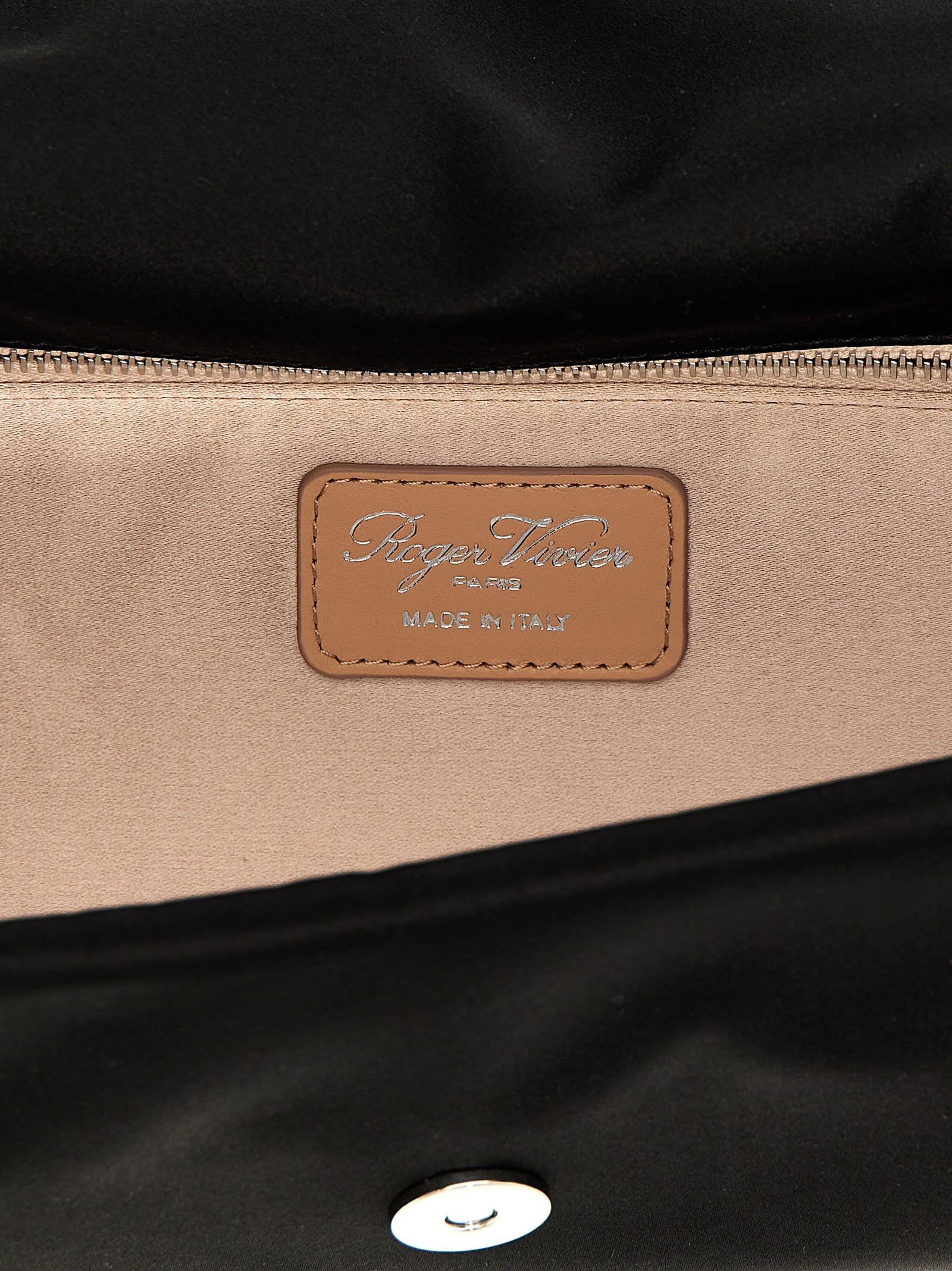 Roger Vivier Efflorescence Clutch In Black