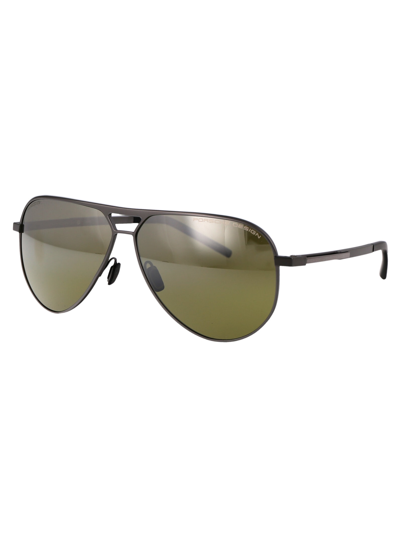 Shop Porsche Design P8942 Sunglasses In B417 Grey Black