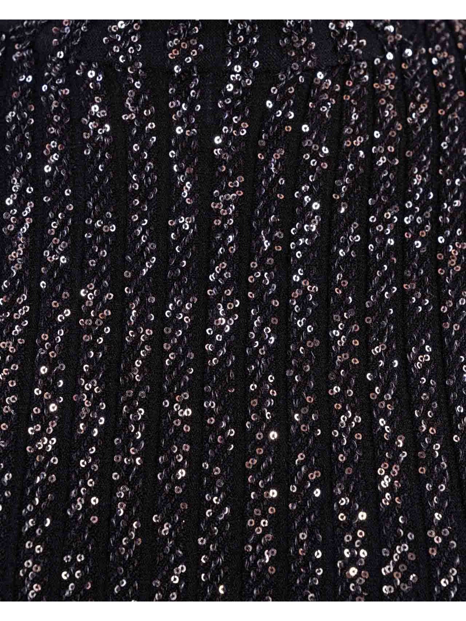Shop Missoni Black Sequinned Ribbed Dress