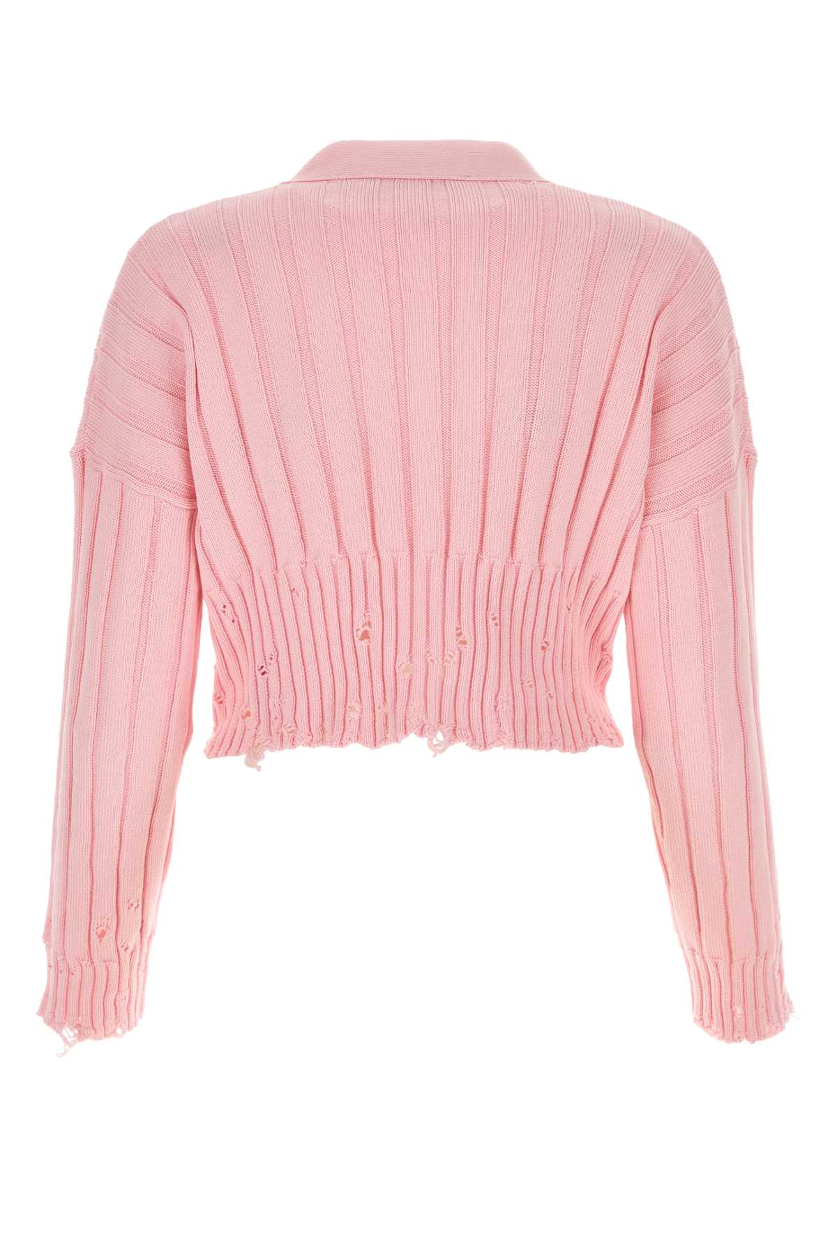 Marni Pink Cotton Cardigan In 00c13