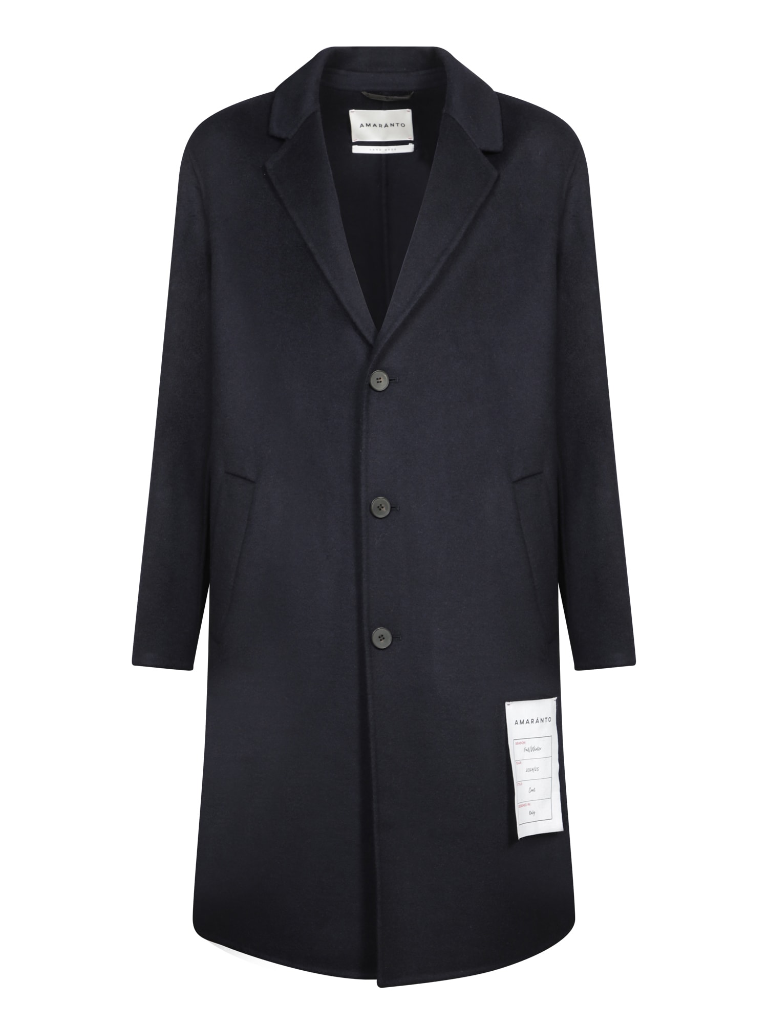 Midnight Blue Wool Coat