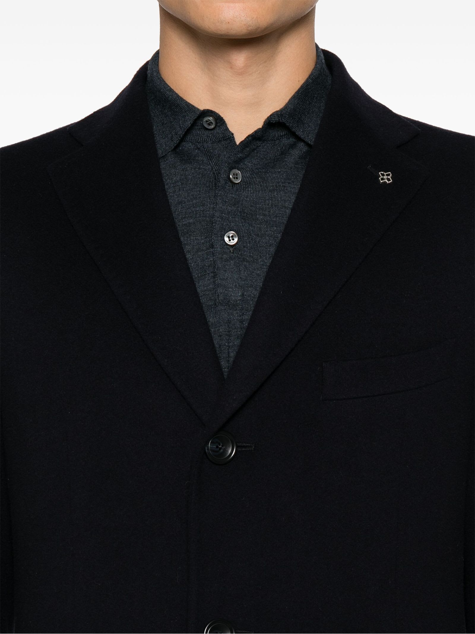 Shop Tagliatore Coats Blue