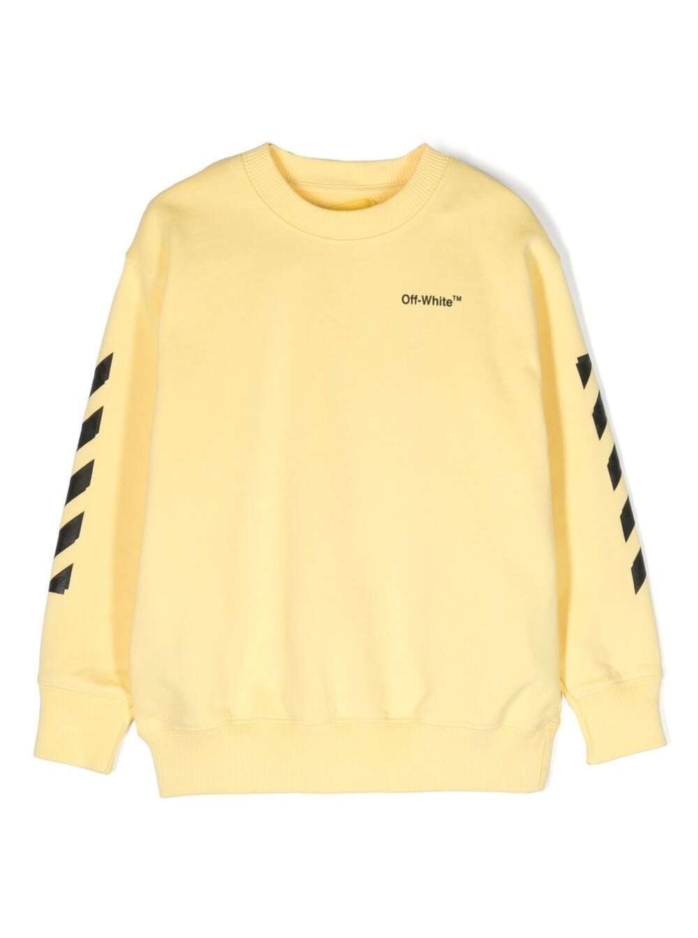 Off-white Rubber Arrow Sweatshirt In Yellow