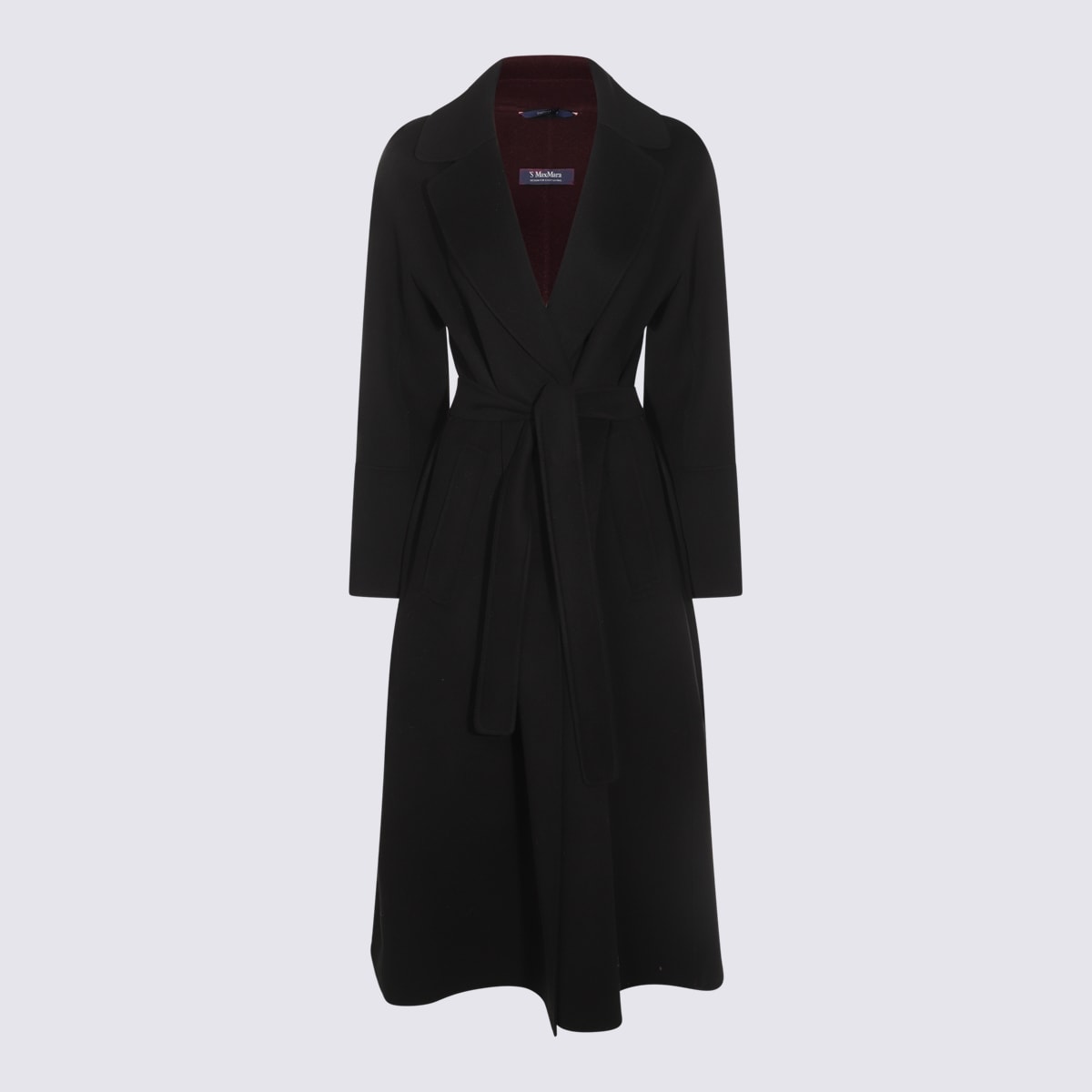 'S MAX MARA BLACK ELISA WOOL COAT