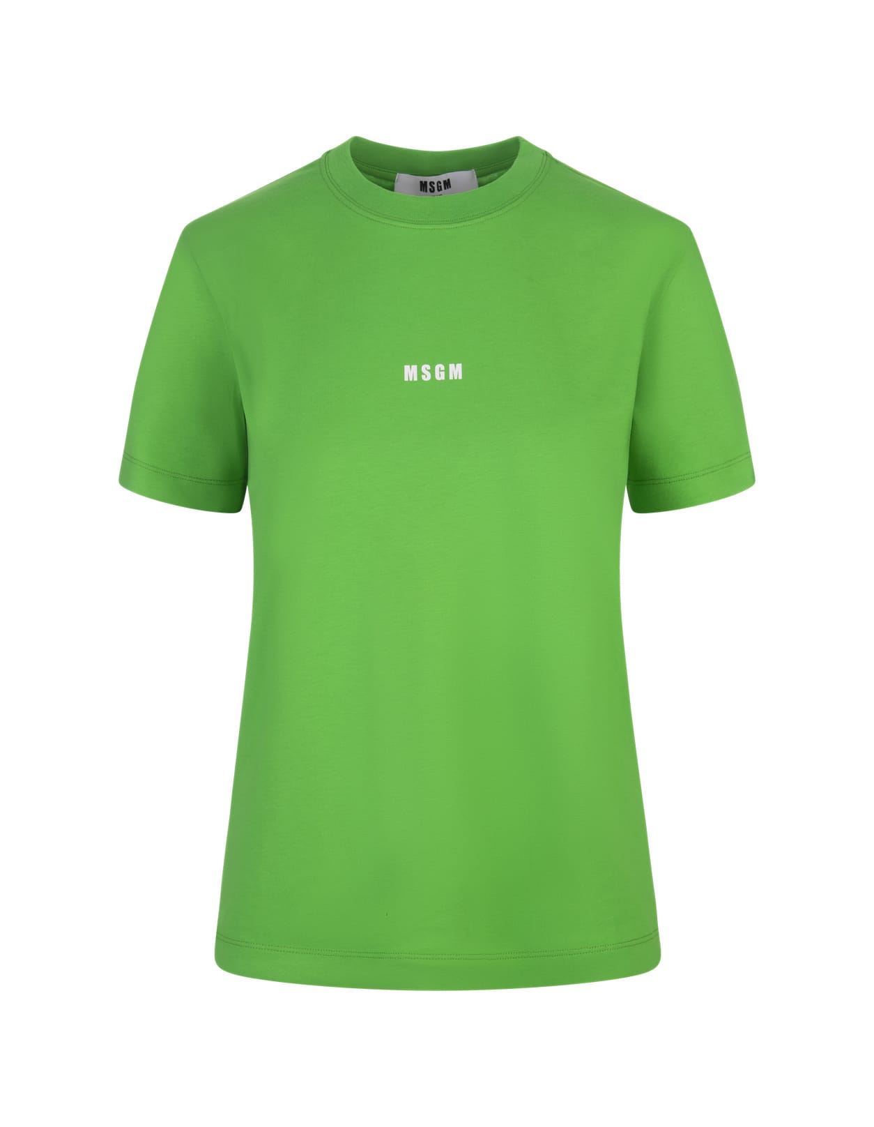 Green T-shirt With Micro Logo