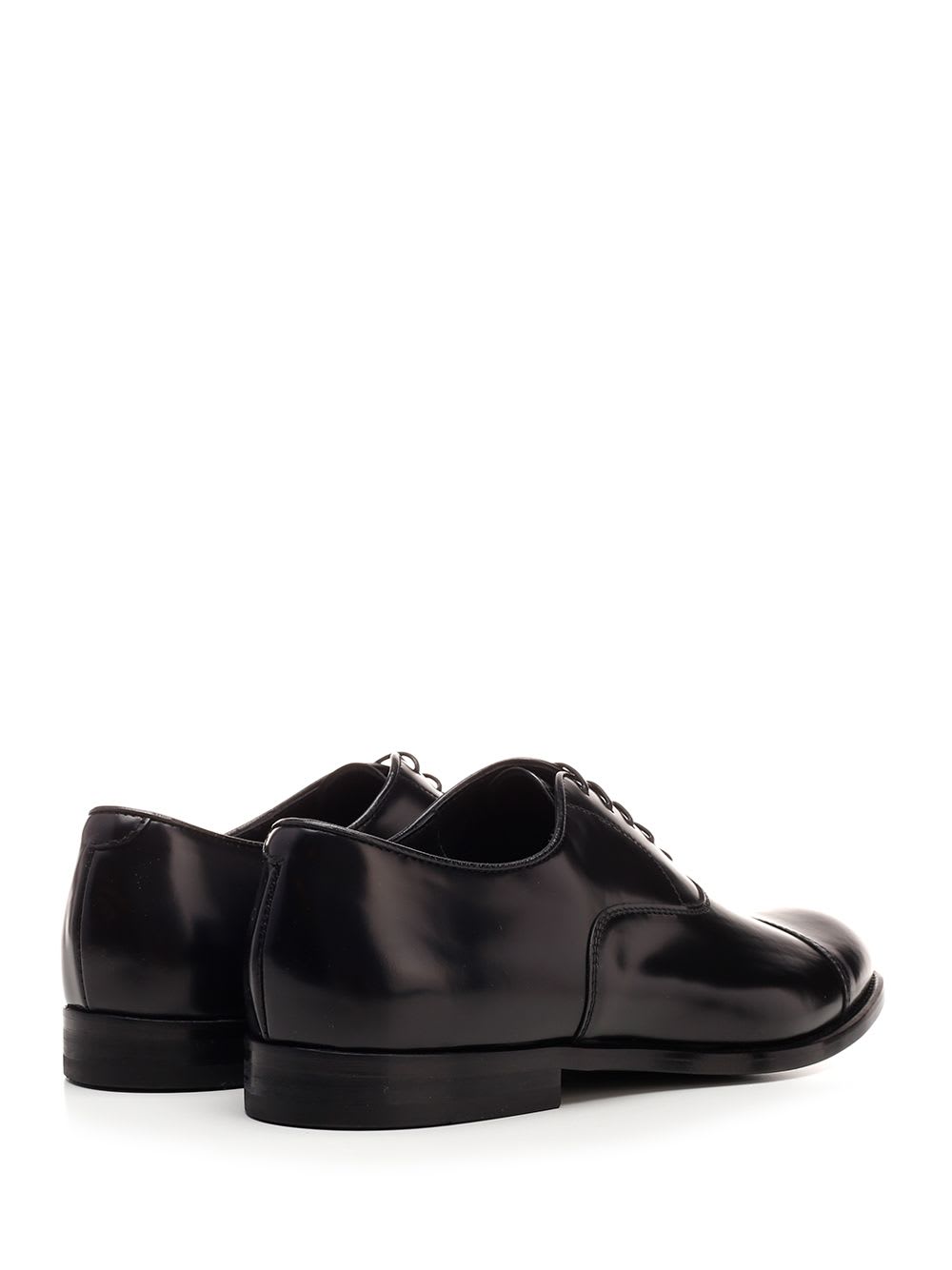 Shop Doucal's Black Oxford Shoes