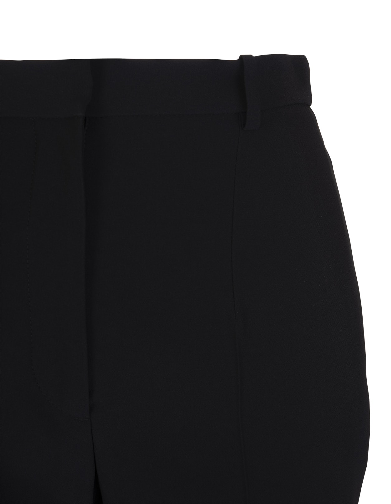 Shop Alexander Mcqueen Woman Black High Waist Tailored Trousers In Nero