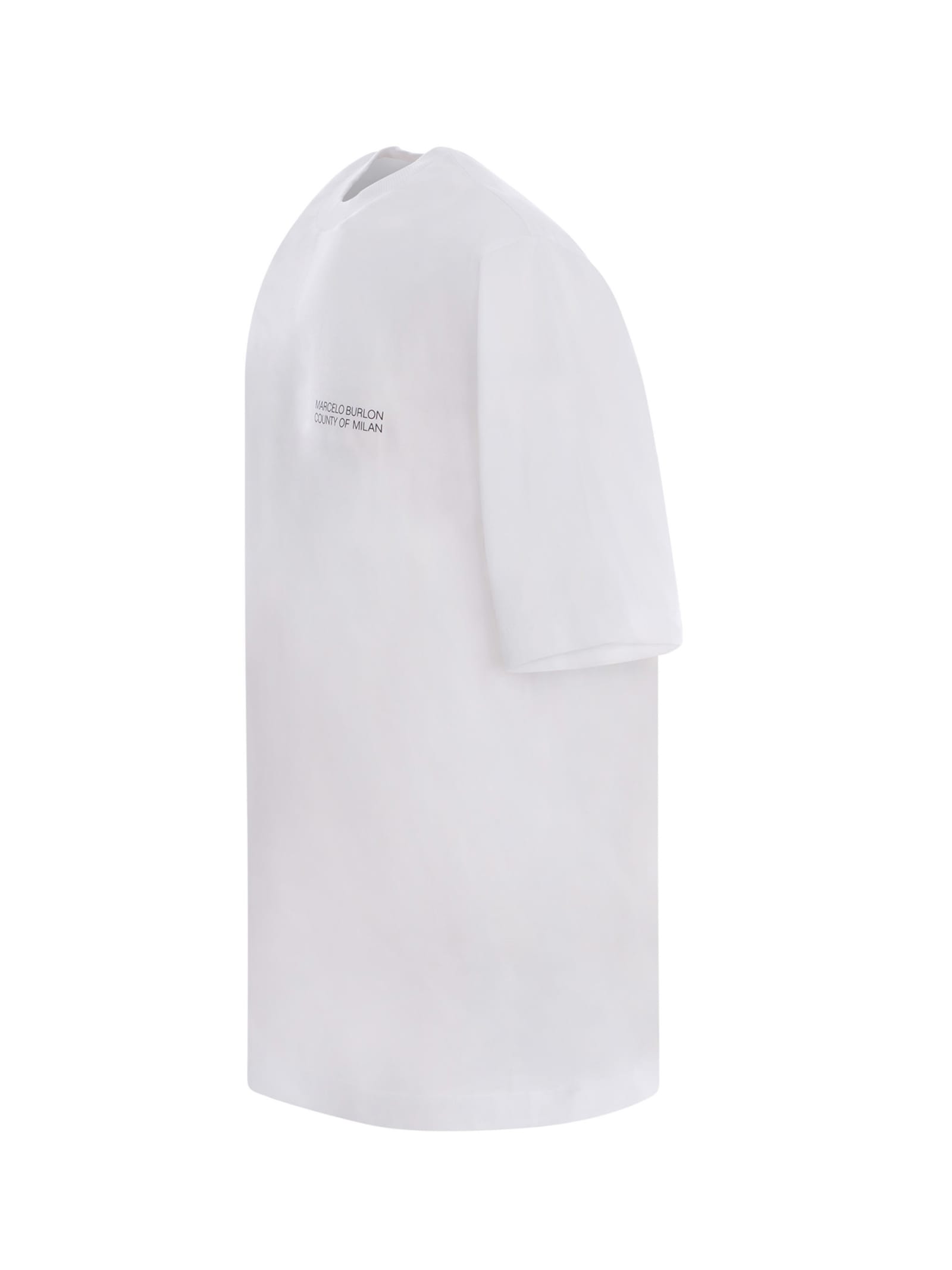Shop Marcelo Burlon County Of Milan T-shirt Marcelo Burlon Cross In Cotton In Bianco