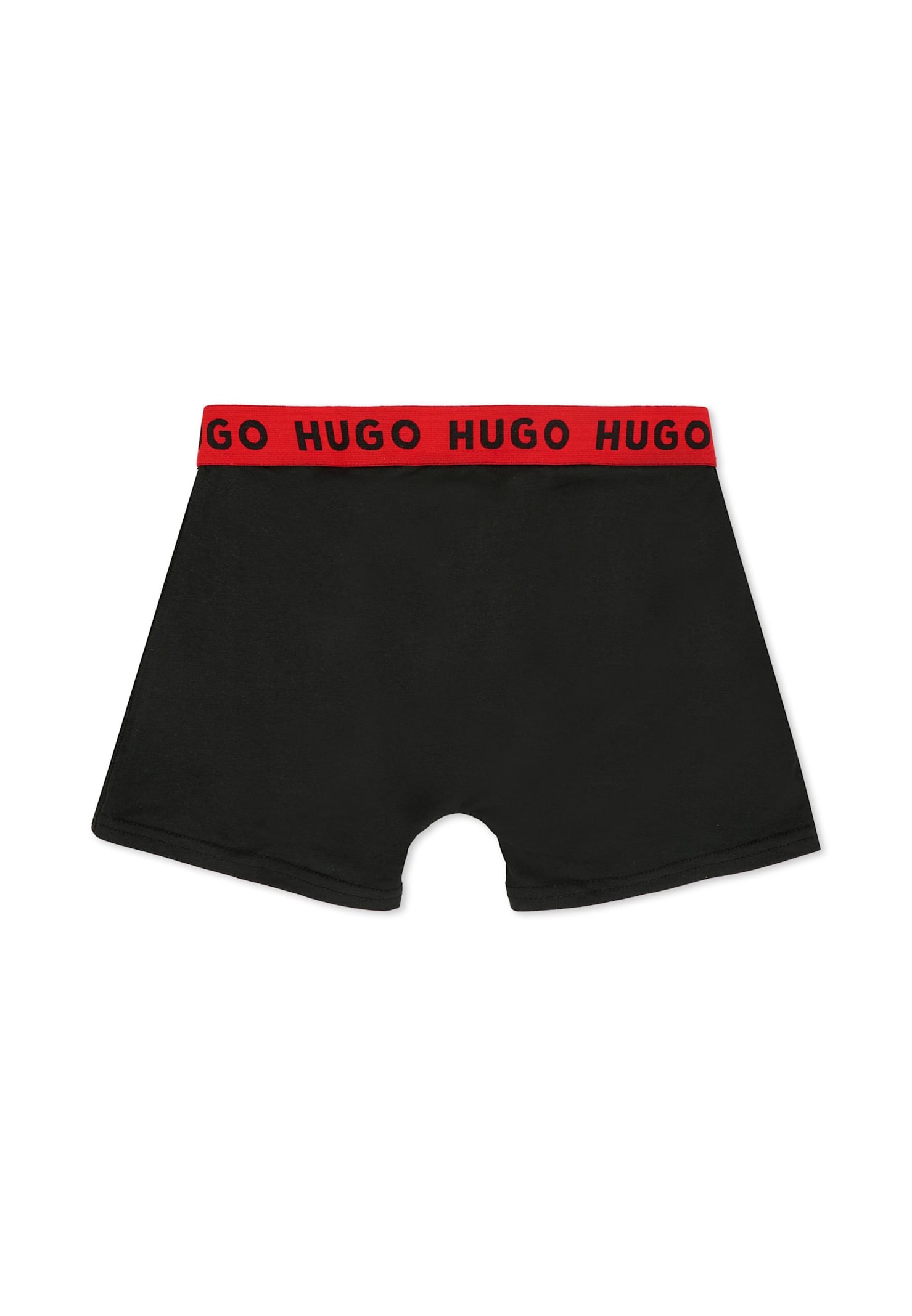 Hugo Boss Logo-waistband Boxer Set (set Of Two) In Black