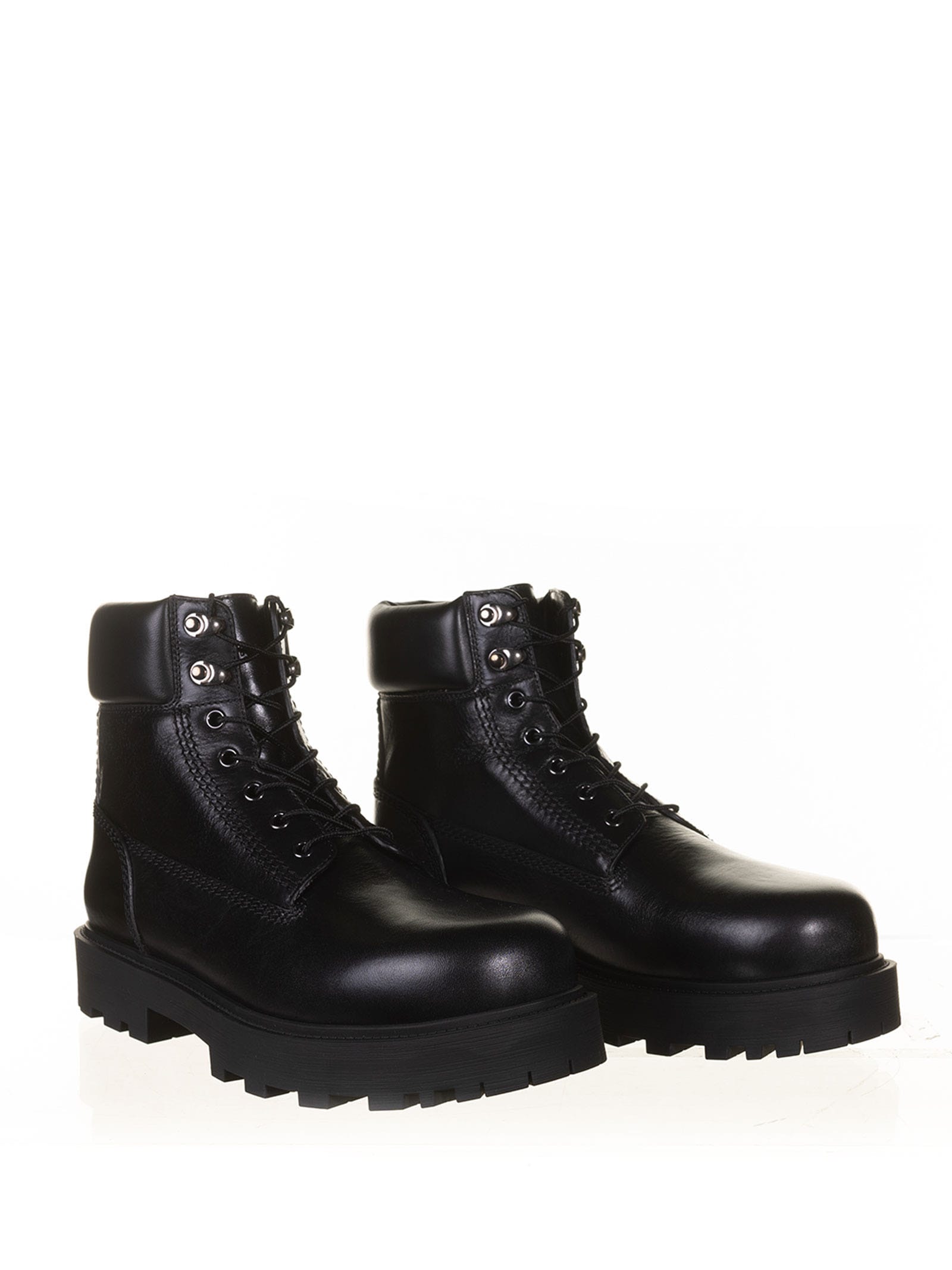 Shop Givenchy Show Ankle Boots In Shiny Leather In Black
