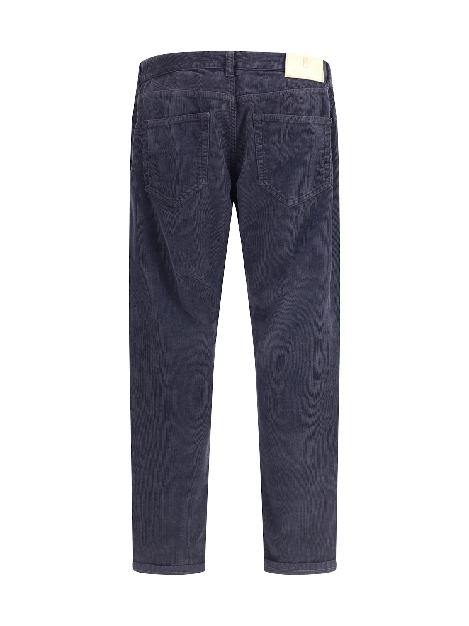 Pt Torino Corduroy Five-pocket Pants In Blue