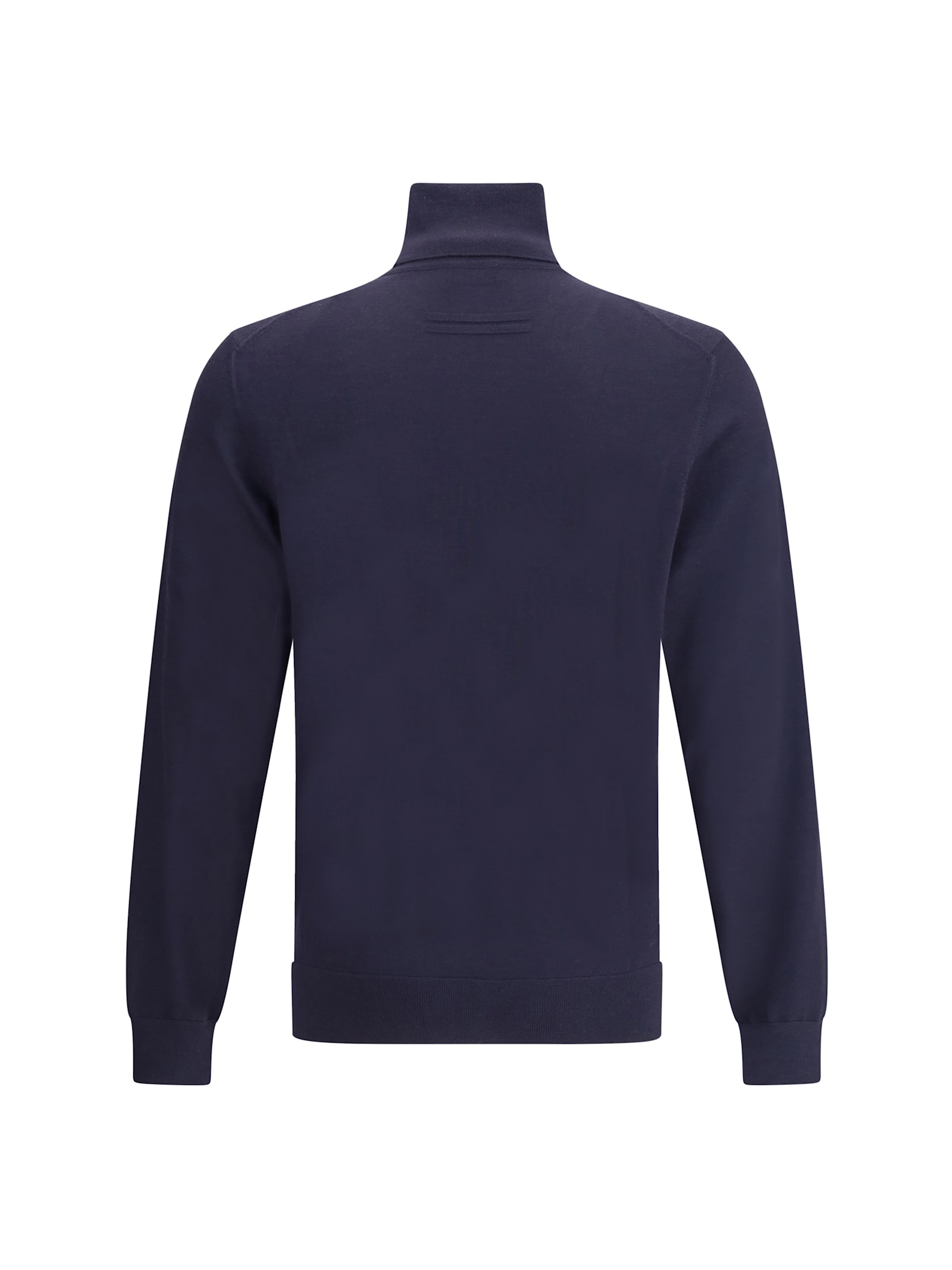 Zegna Cashmere Turtleneck Sweater In Blue