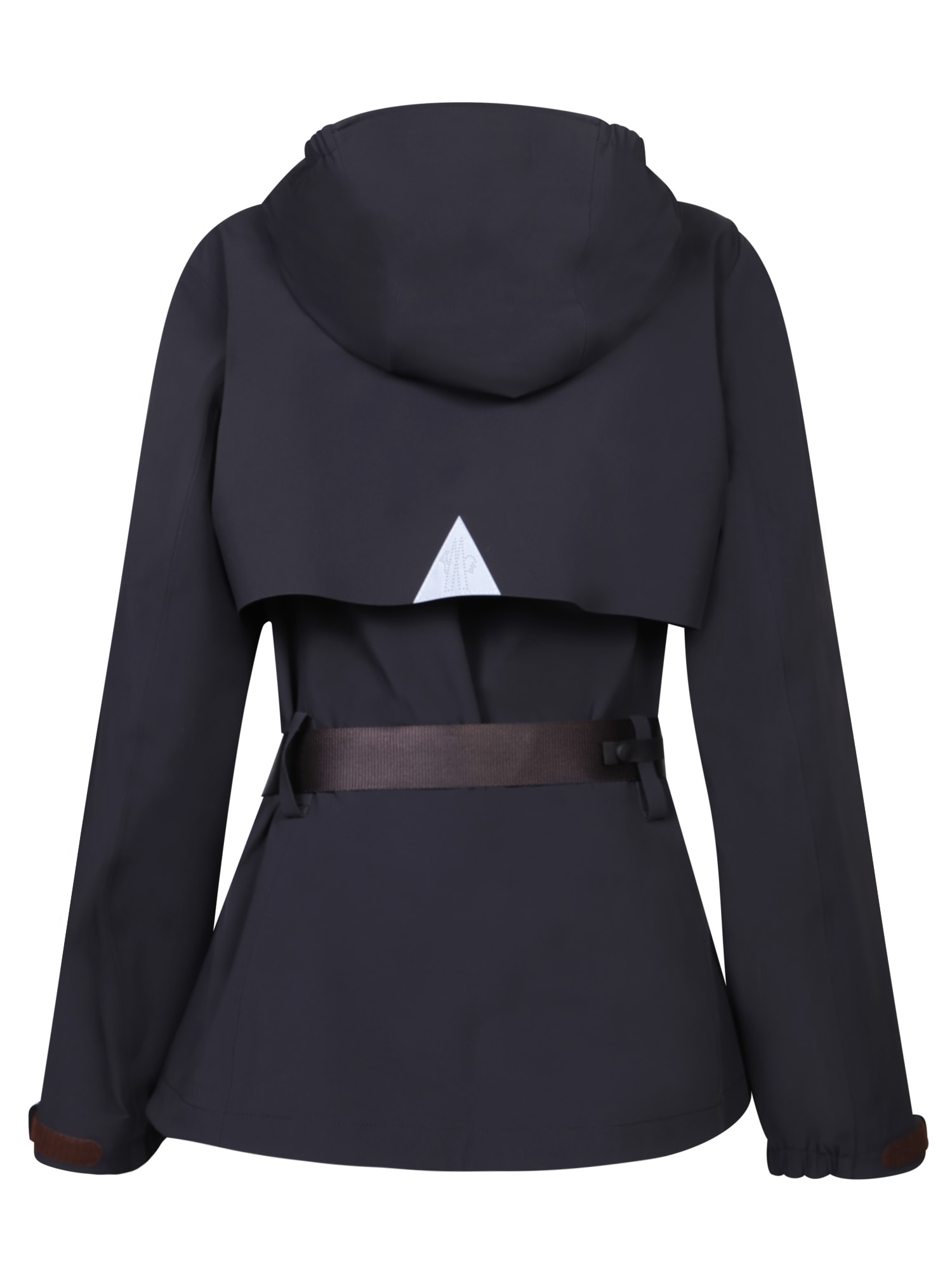 Moncler Fex Hooded Shell Jacket With In Black