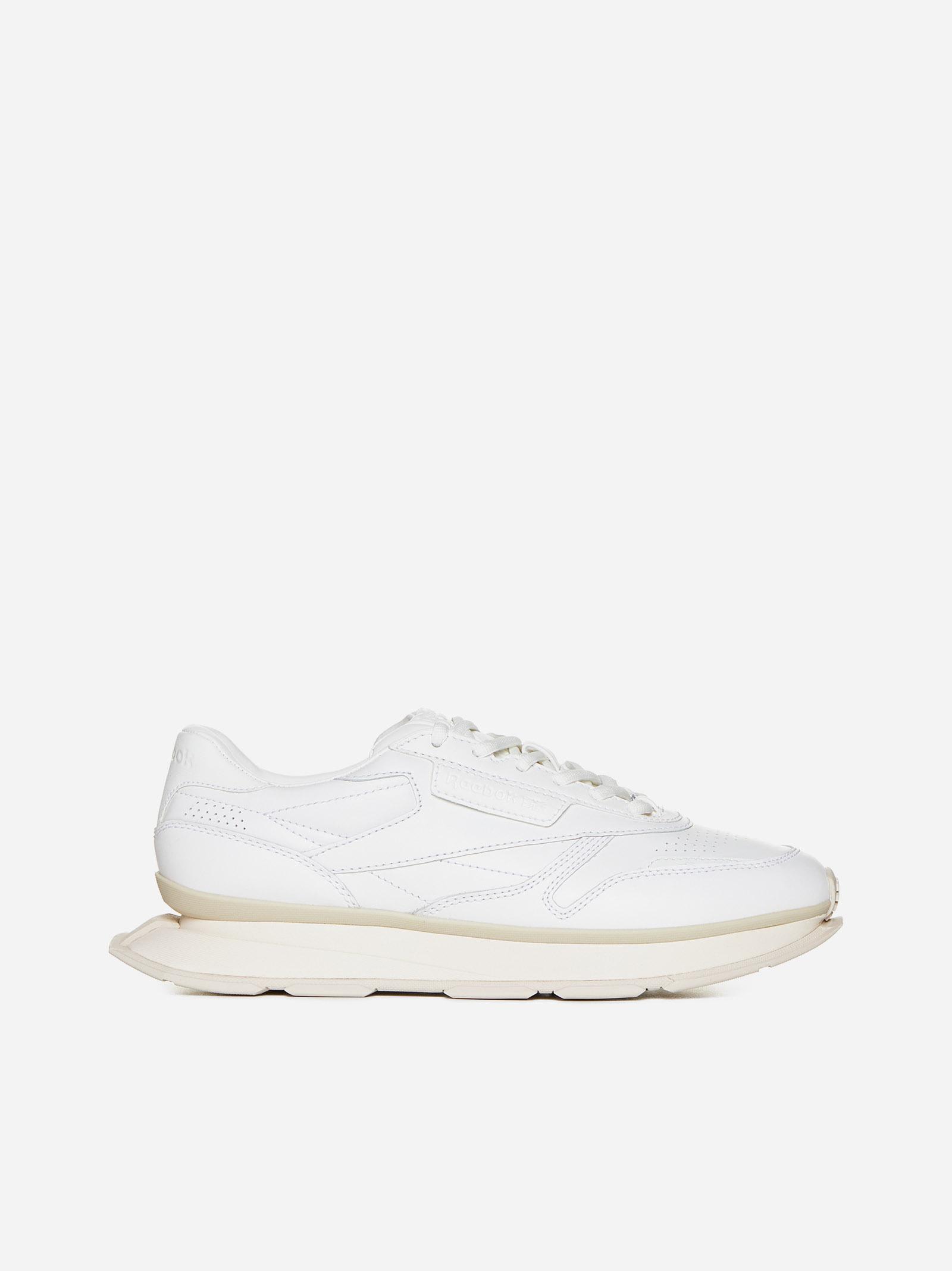 Shop Reebok Ltd Leather Sneakers In White Lthe