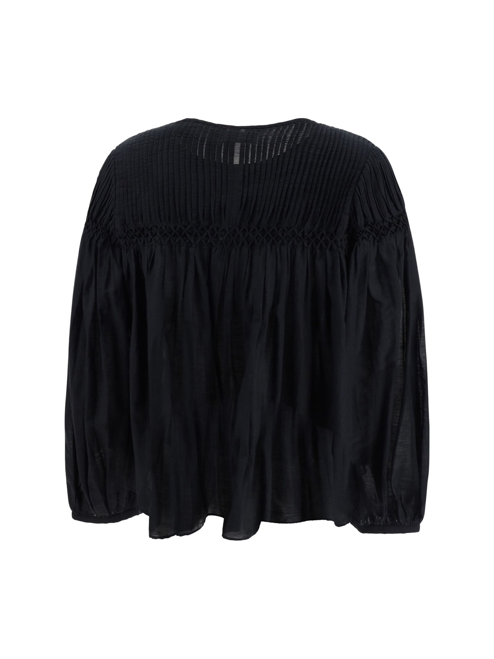 Shop Marant Etoile Abadi Shirt In Black