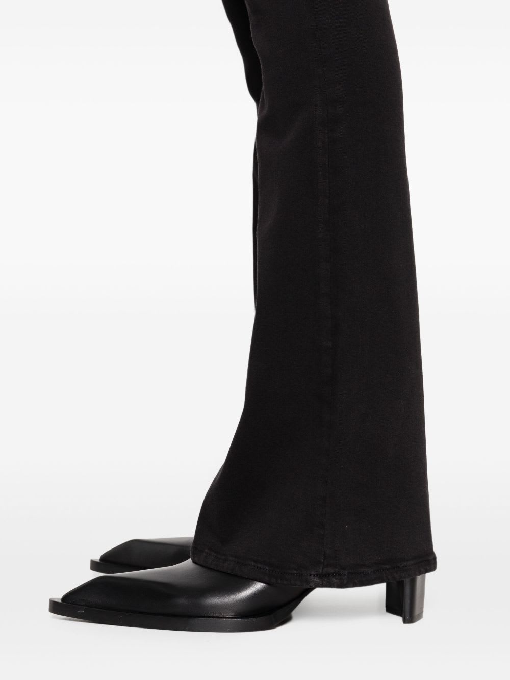 7 For All Mankind High-waisted Jeans In Black