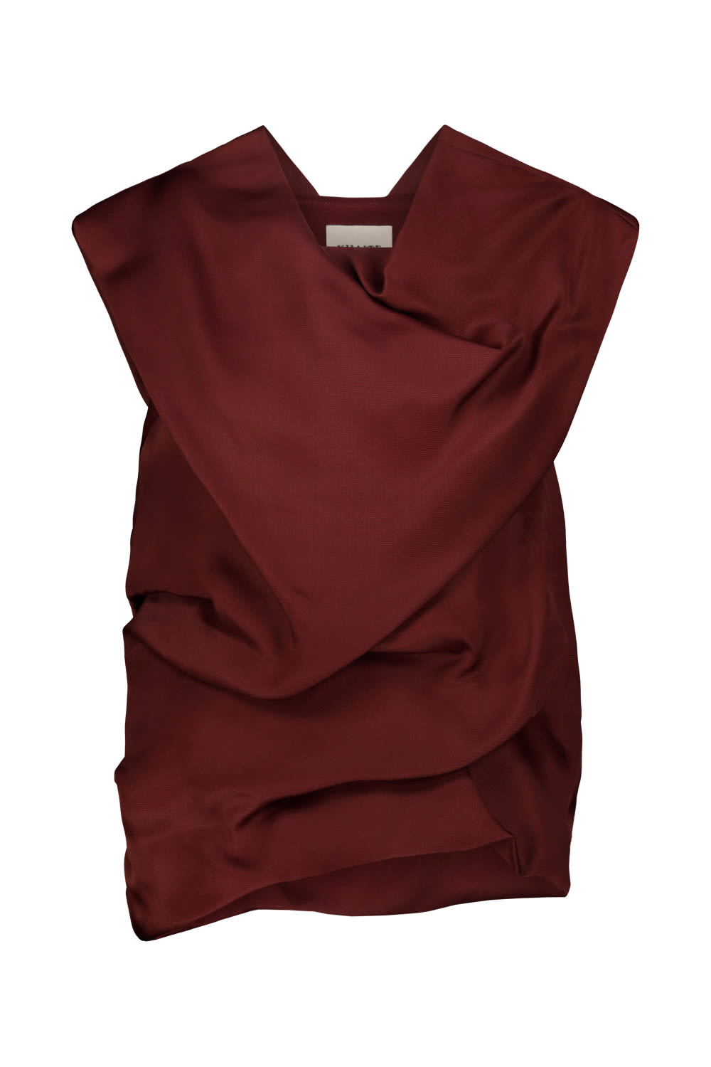 Shop Khaite Luola Top In Oxblood