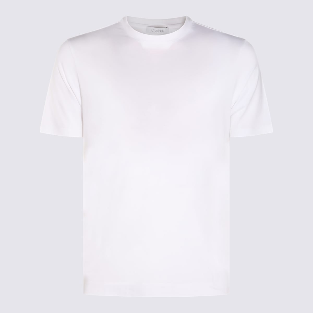 White Cotton Blend T-shirt