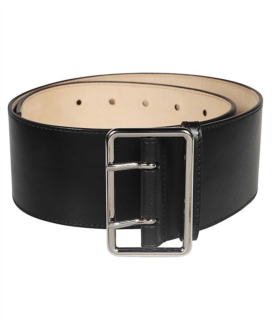 Shop Alexander Mcqueen Leather Belt In Black