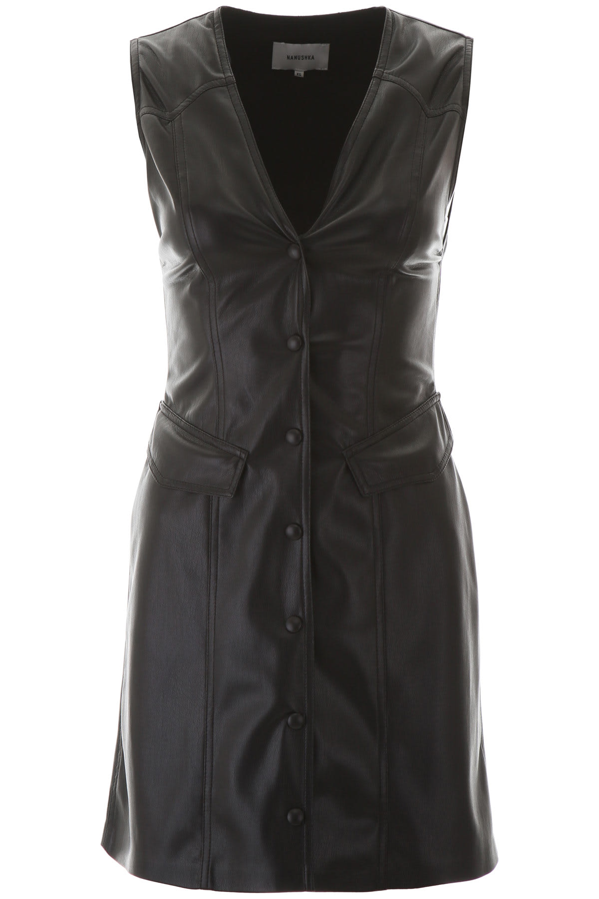 NANUSHKA FAUX LEATHER MINI DRESS,11205811