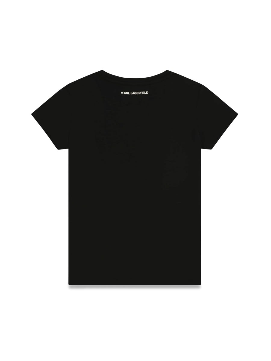 Shop Karl Lagerfeld Tee Shirt In Black