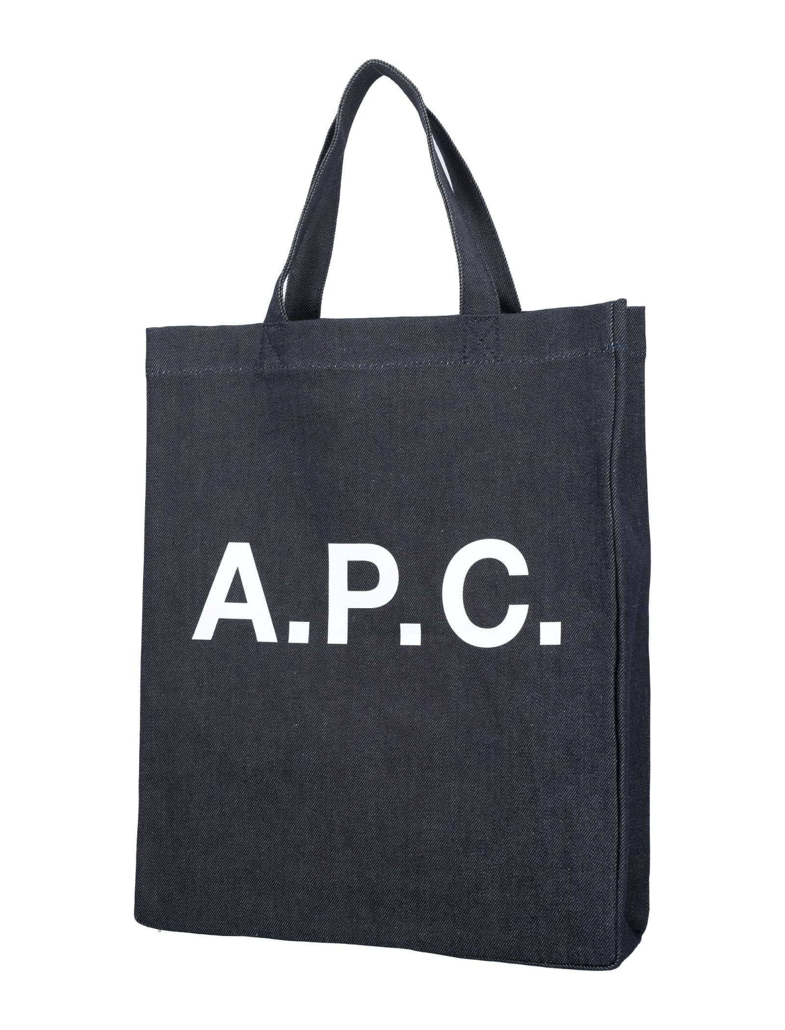 Shop Apc Lou Tote Mini Bag In Indigo
