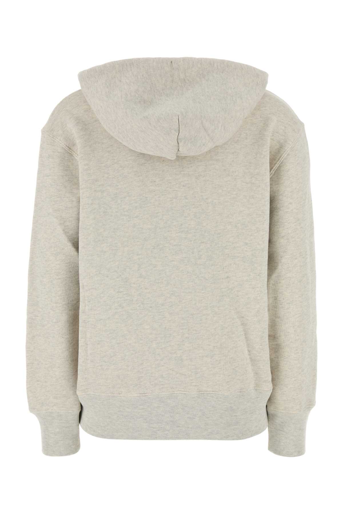Shop Autry Melange Grey Cotton Main Wom Sweatshirt In A2jm