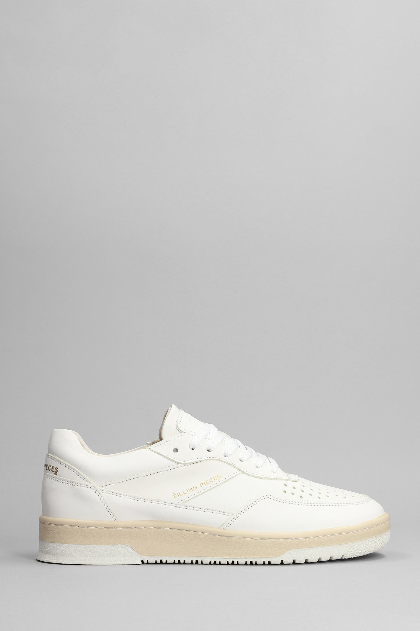 Filling Pieces Ace Spin Sneakers In White Leather