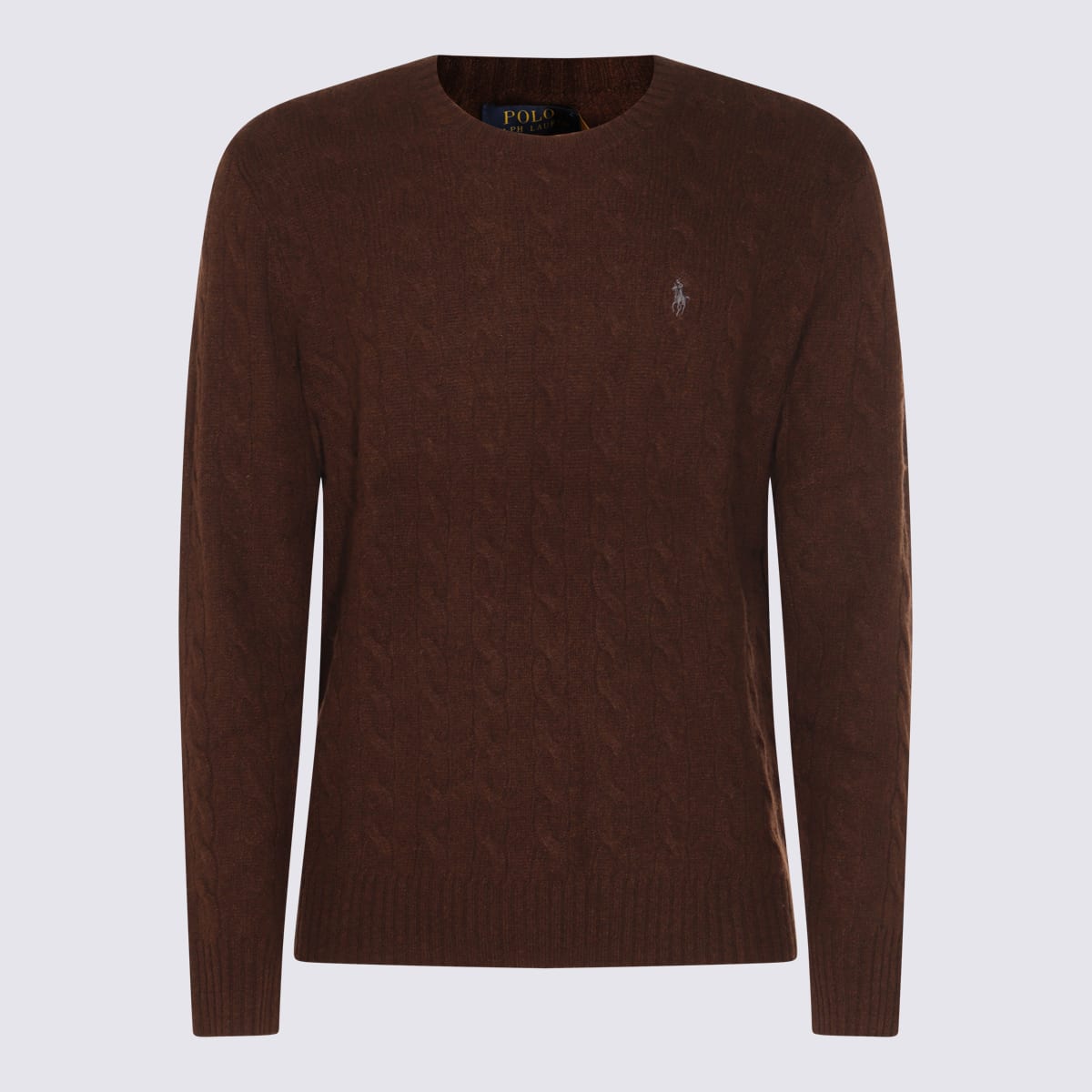 Brown Cashmere Wool Blend Knitwear