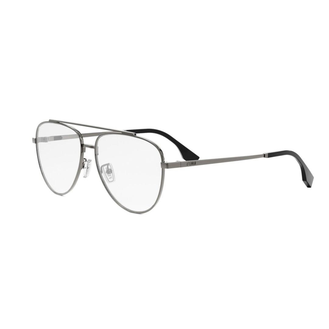 Shop Fendi Aviator Frame Glasses In 014