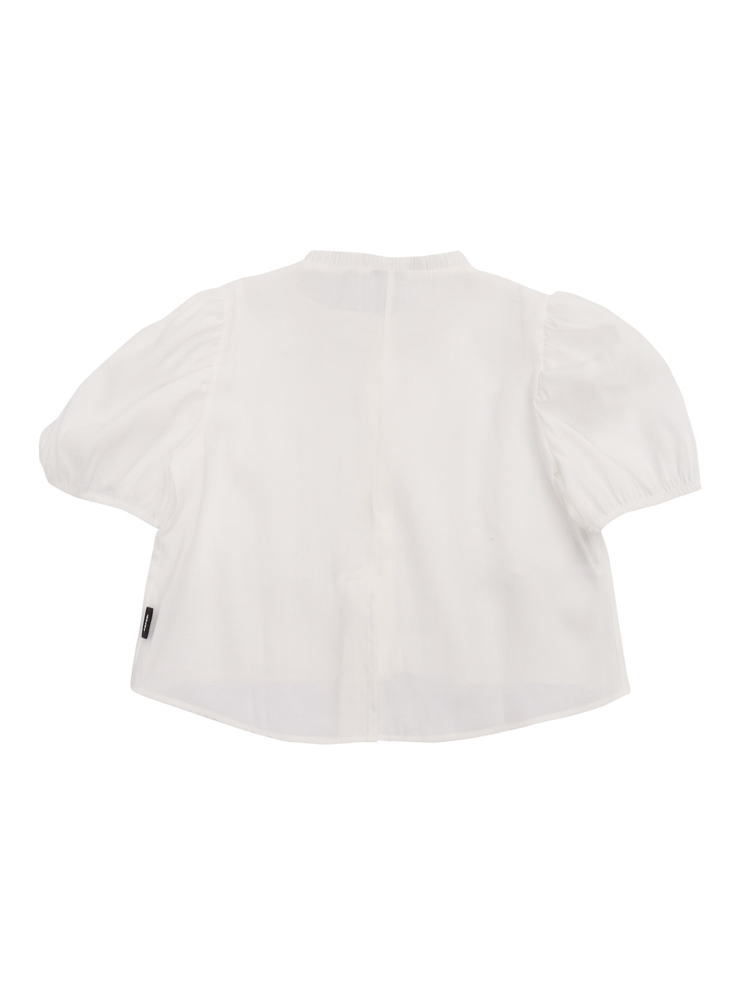 Aspesi Puff-sleeve Button-up Blouse In Gray