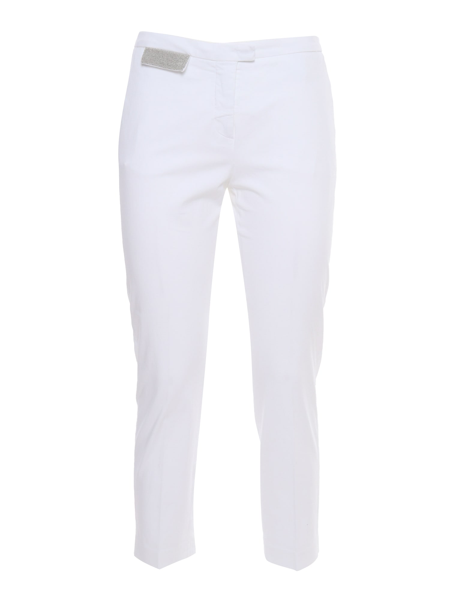 Shop Fabiana Filippi Capri Pants In White